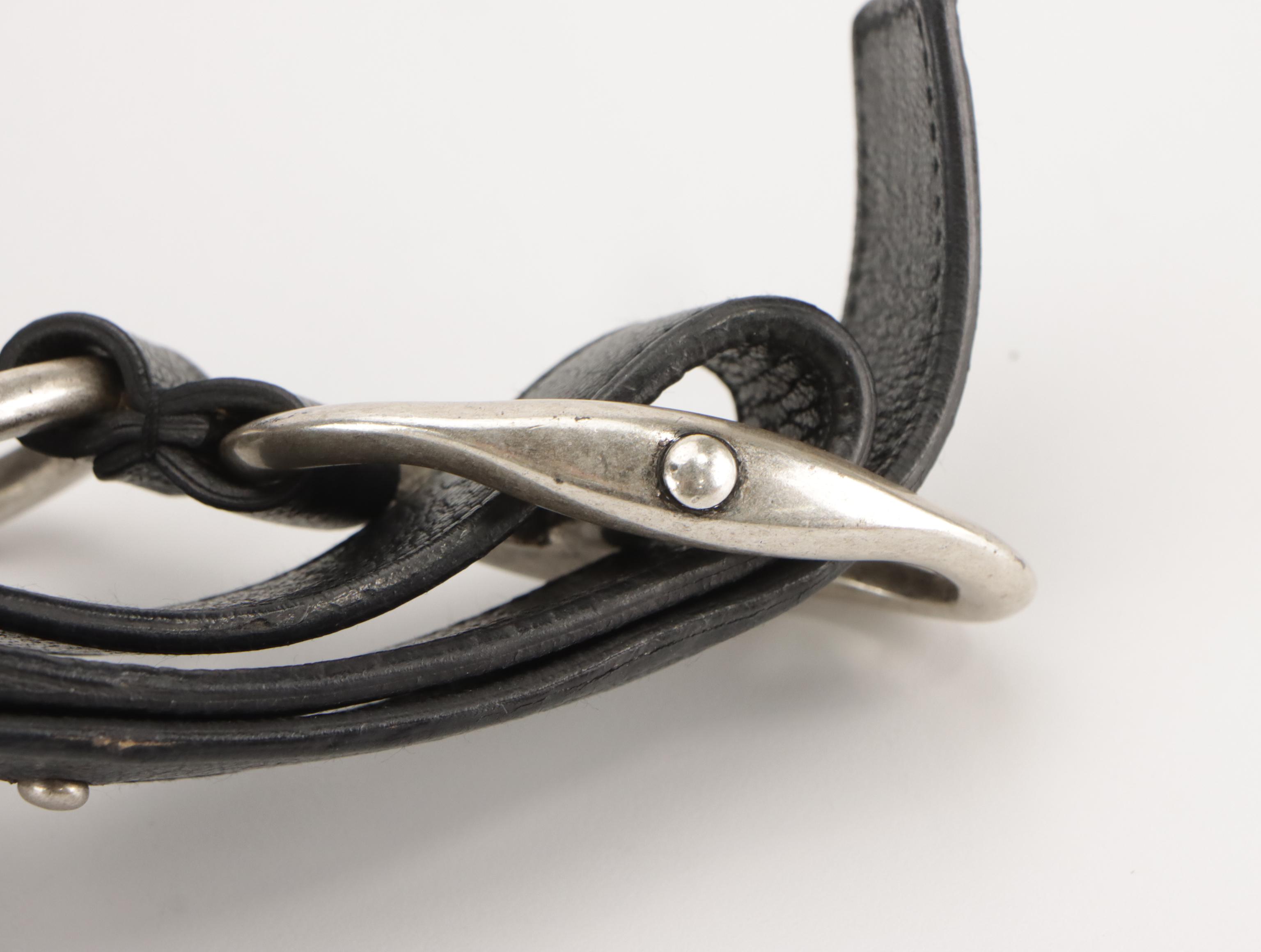 Yves Saint Laurent Nadja Rose Shoulder Bag in Shiny Black Leather