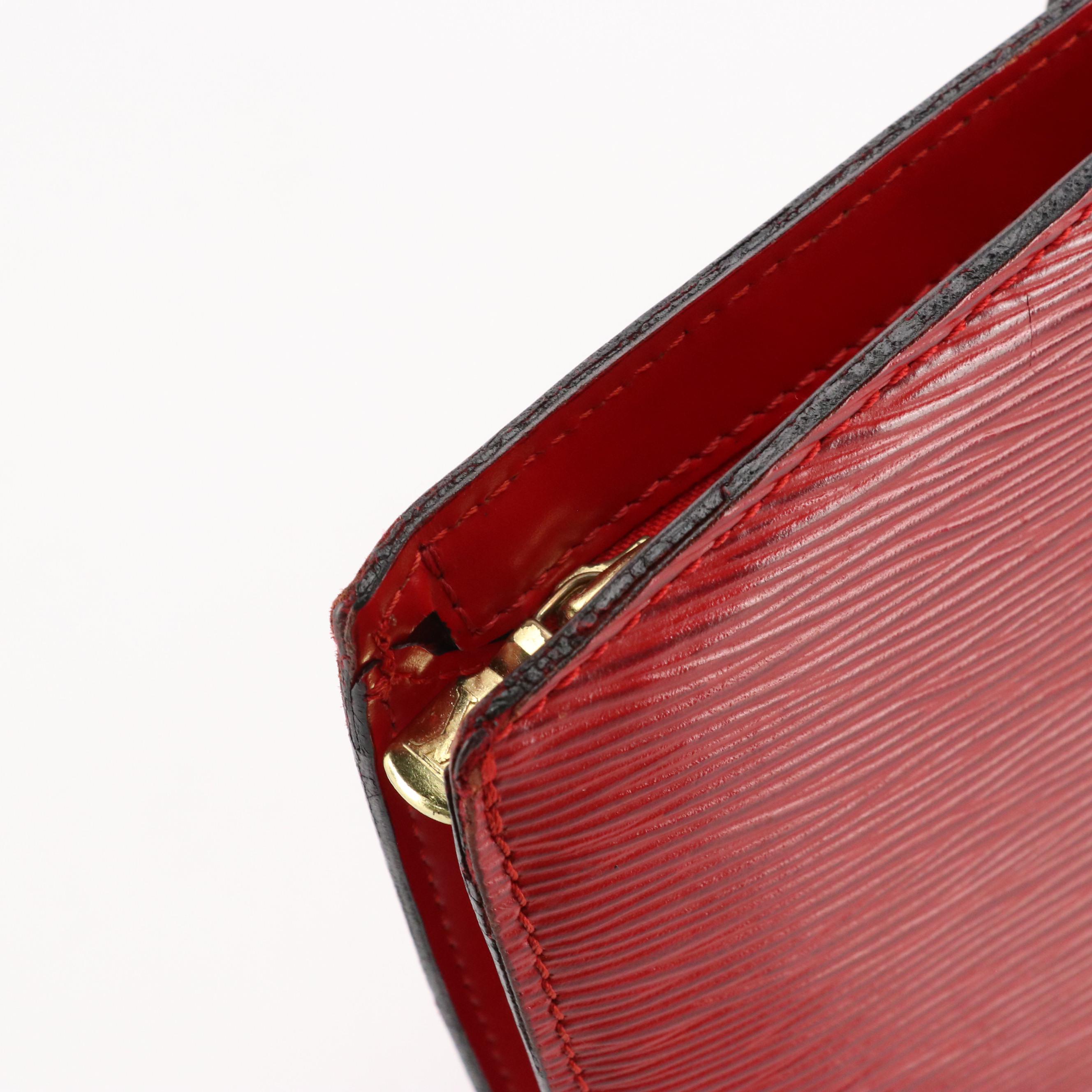 Louis Vuitton Saint Jacques PM in Castilian Red Epi/Smooth Leather