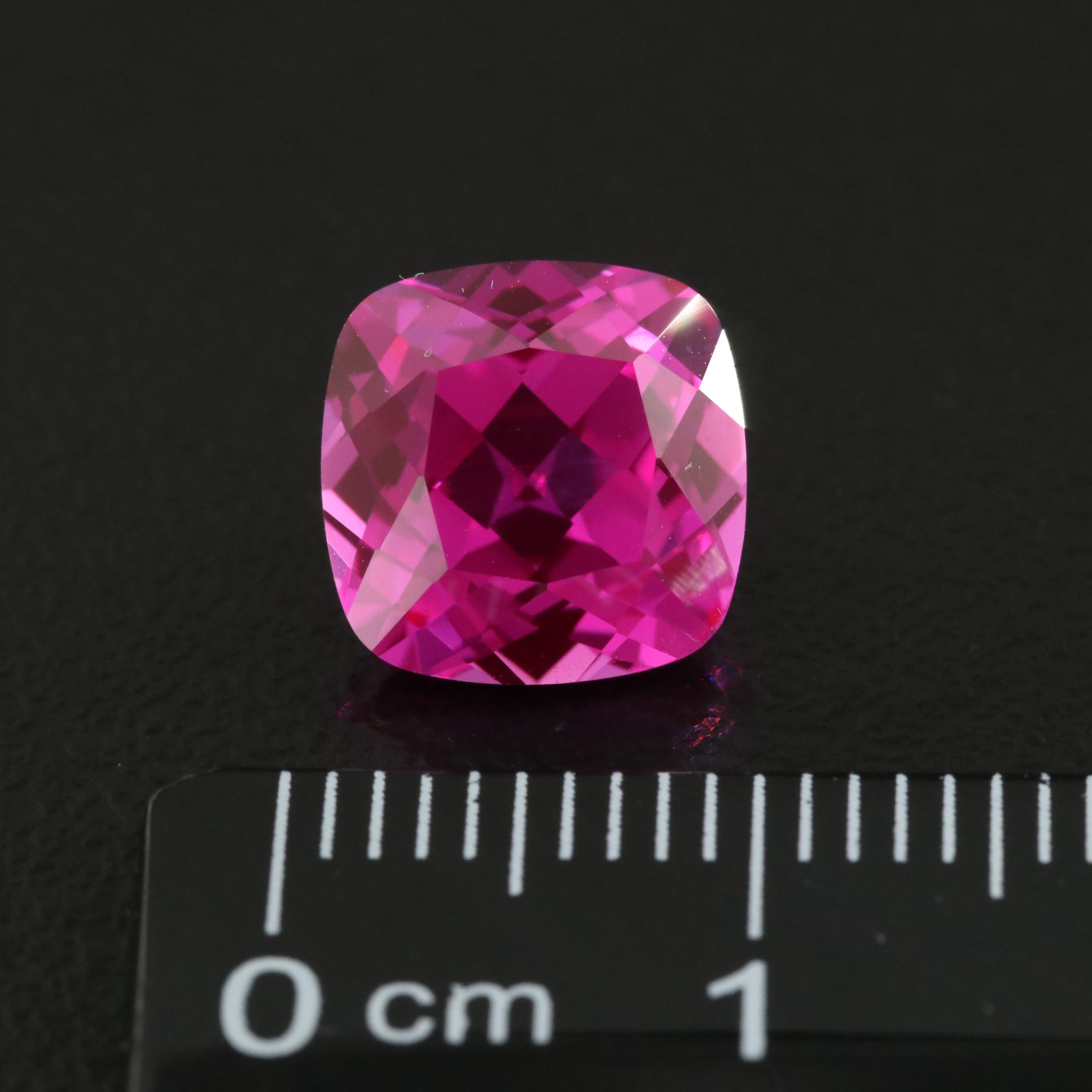 Loose 4.22 CT Lab Grown Pink Sapphire