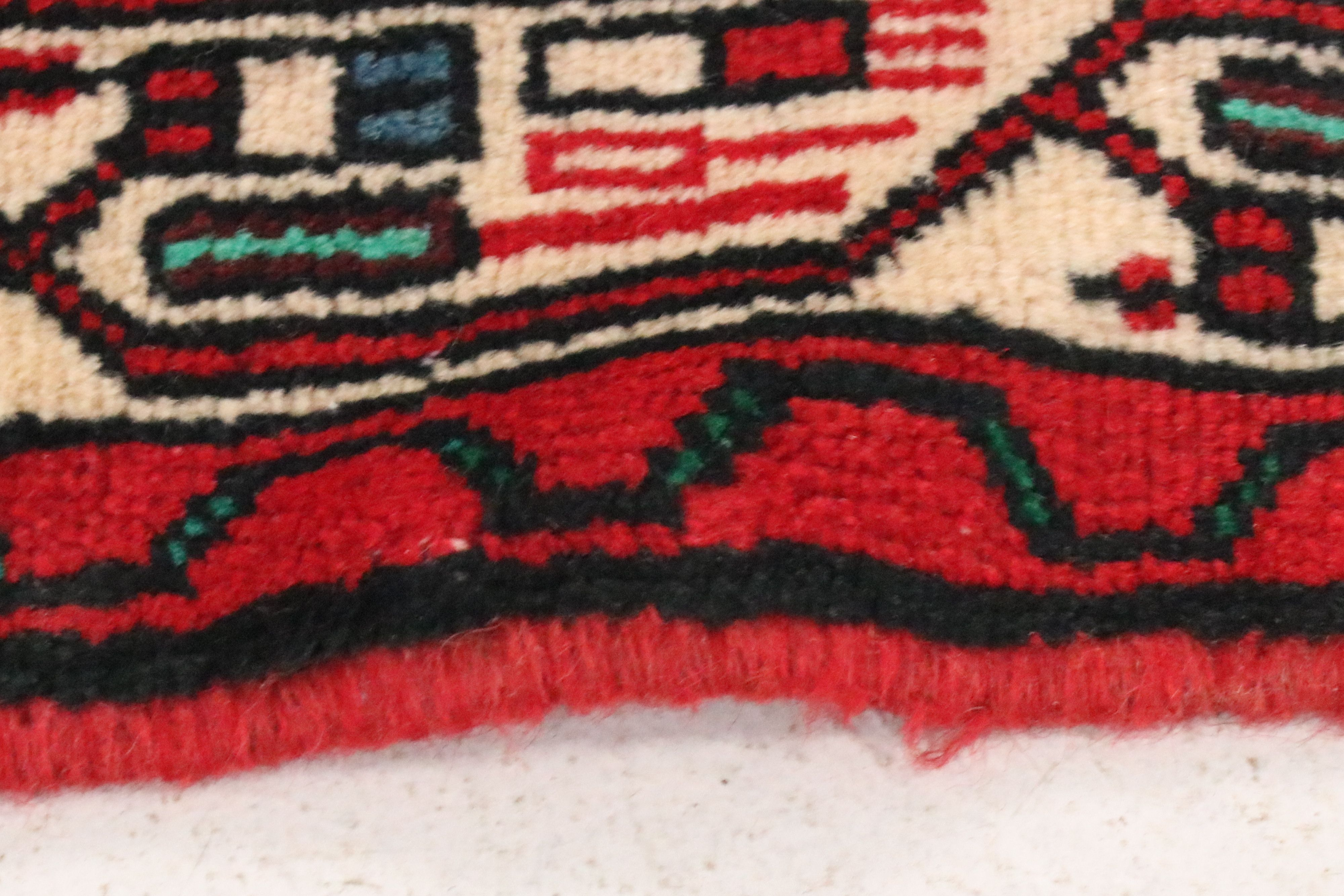 2'5 x 12'7 Hand-Knotted Persian Veramin Carpet Runner