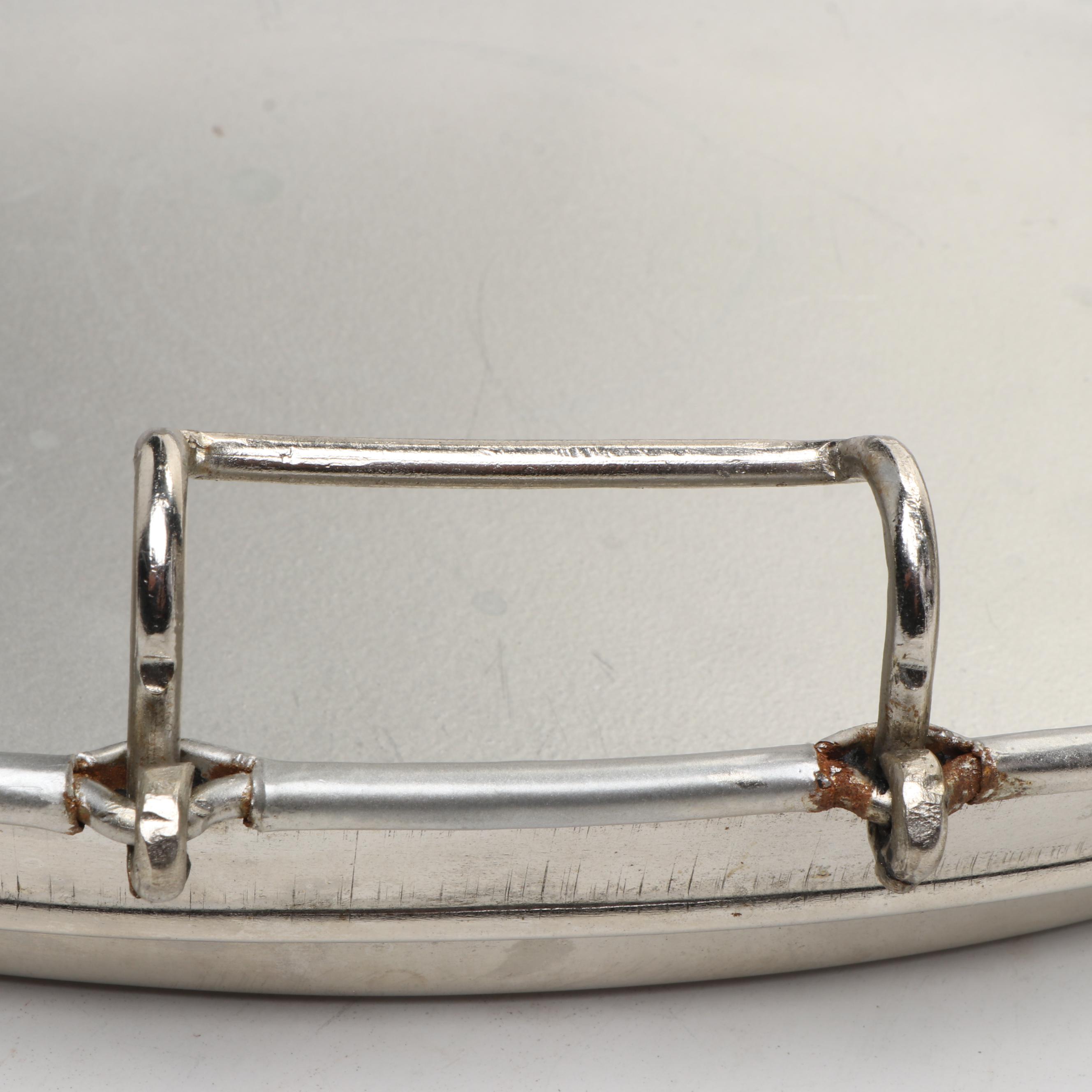 Mid Century Modern Style Metal Ice Bucket with Lid, Mid to Late 20th Century