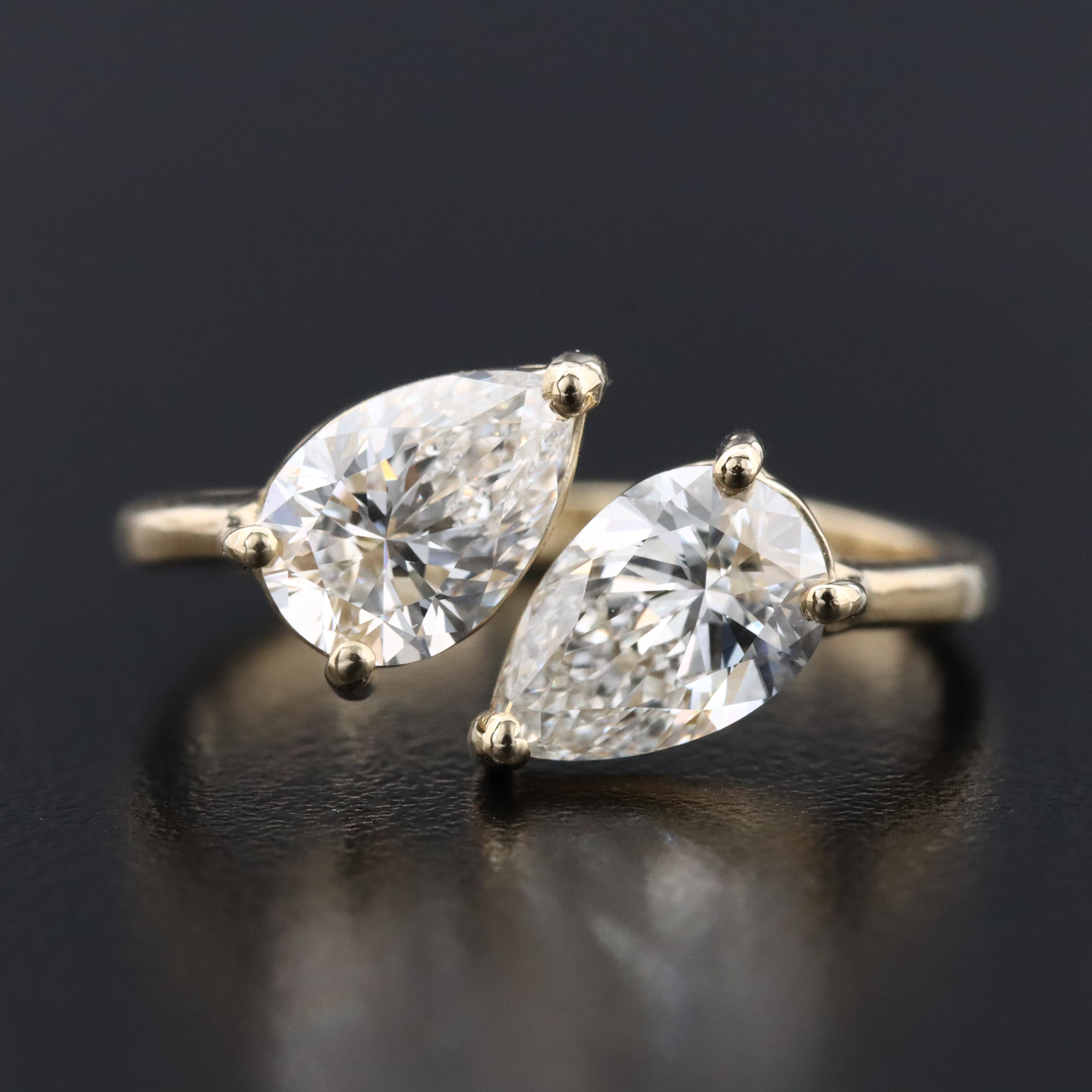 14K 2.10 CTW Lab Grown Diamond Ring with IGI Reports