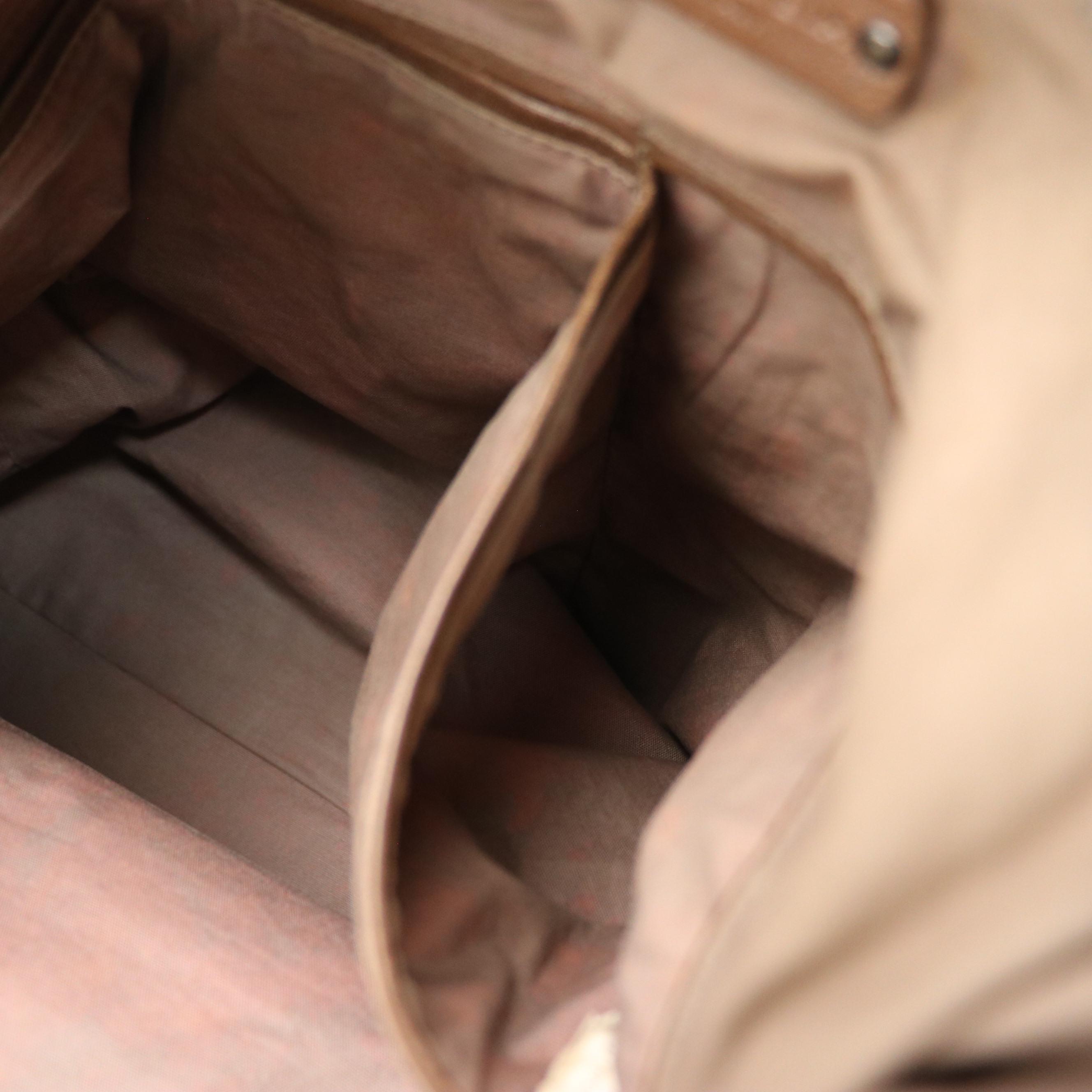 Bottega Veneta Two-Way Briefcase in Brown Intrecciato & Grained Calfskin Leather