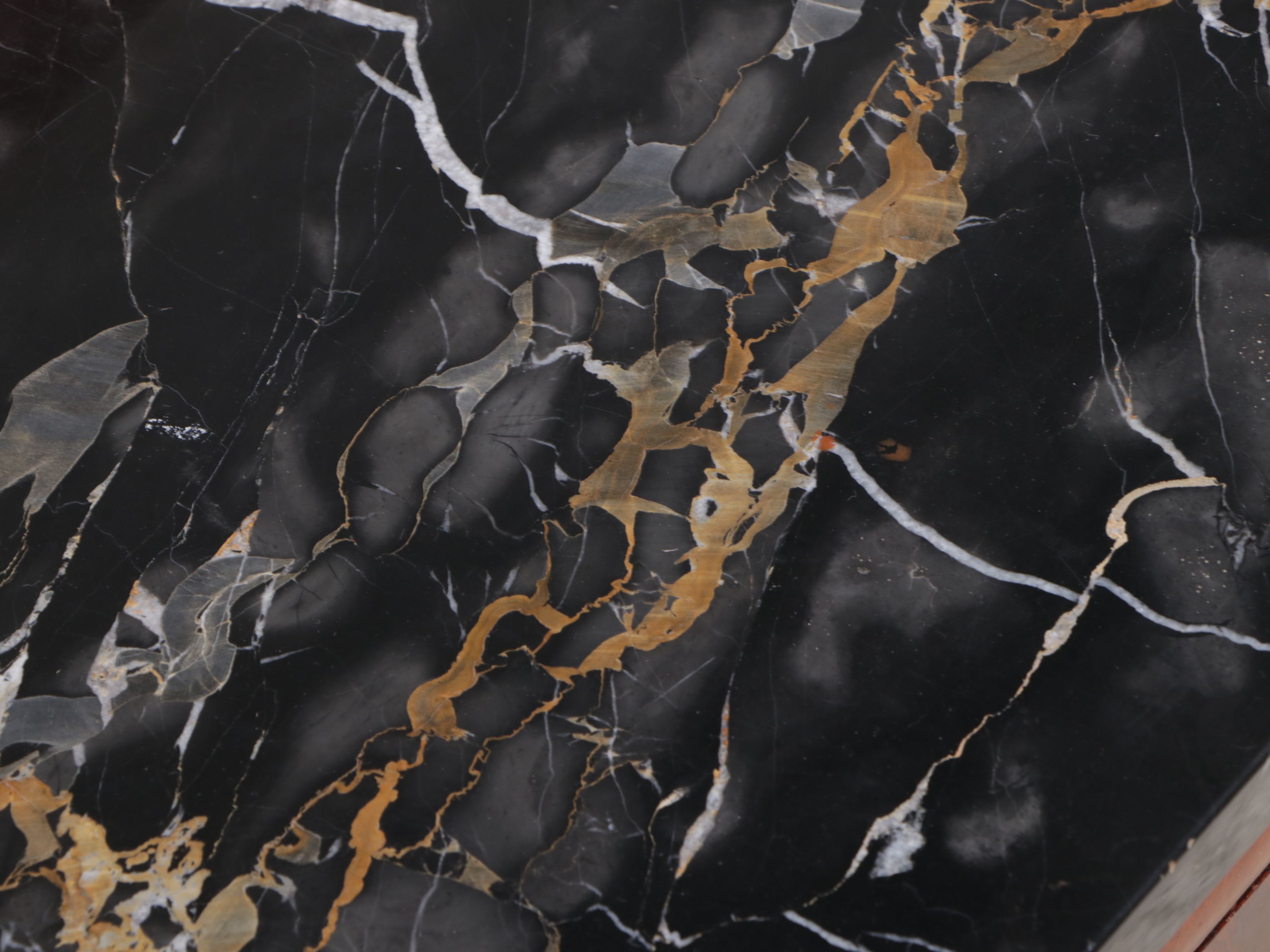 Mahogany Washstand with Black Marble Top