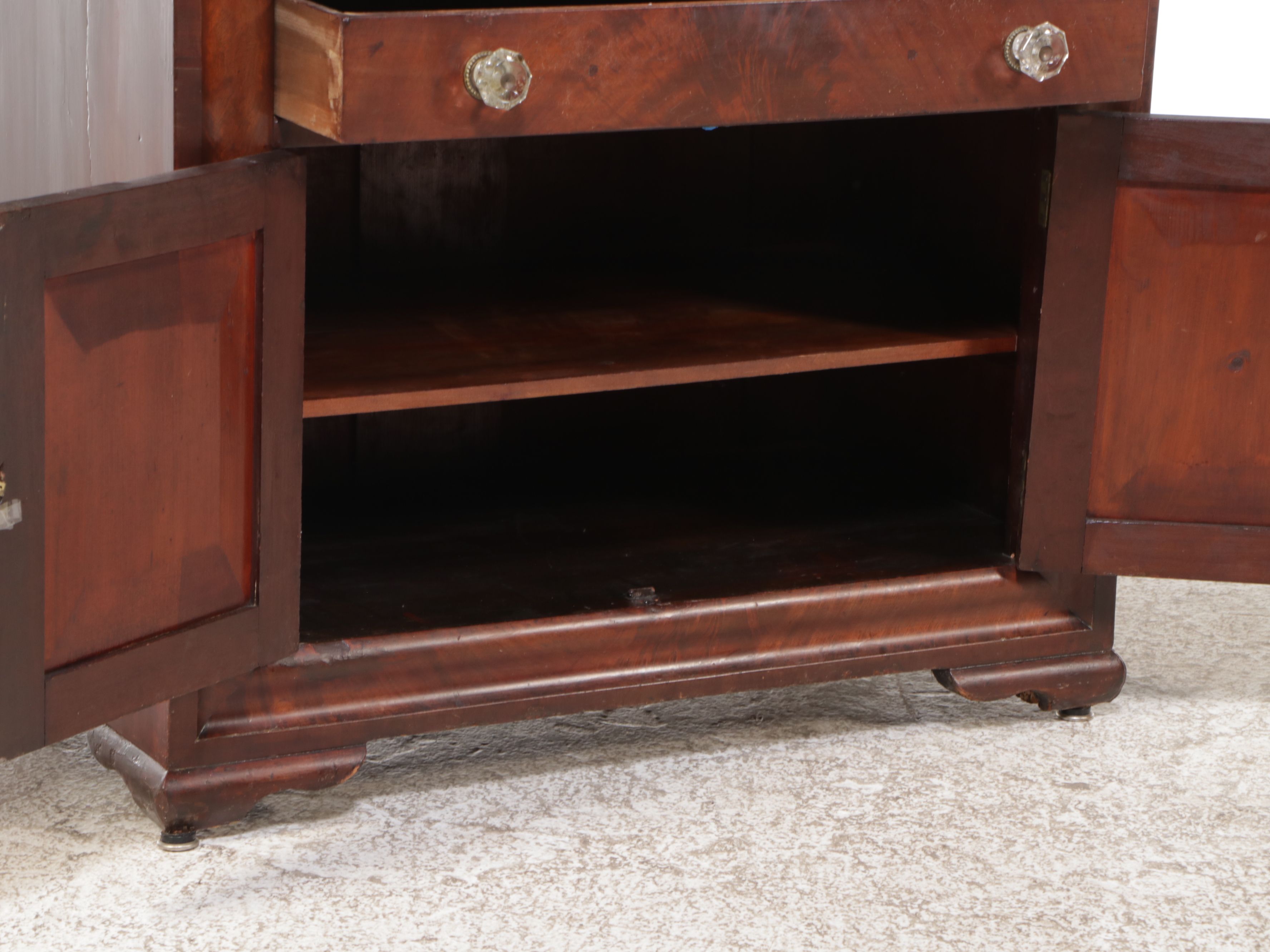 Mahogany Washstand with Black Marble Top