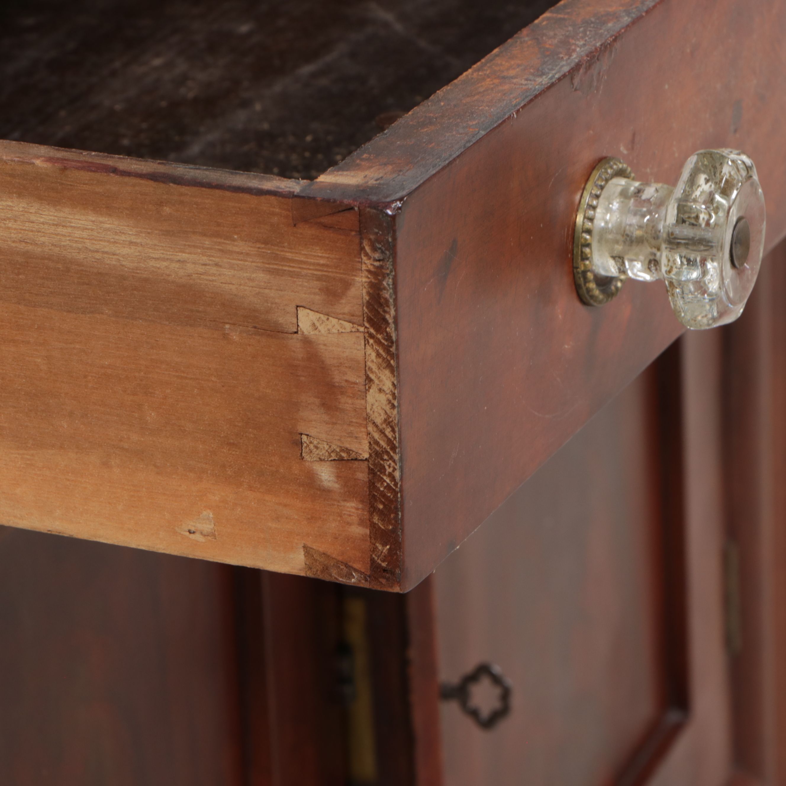 Mahogany Washstand with Black Marble Top