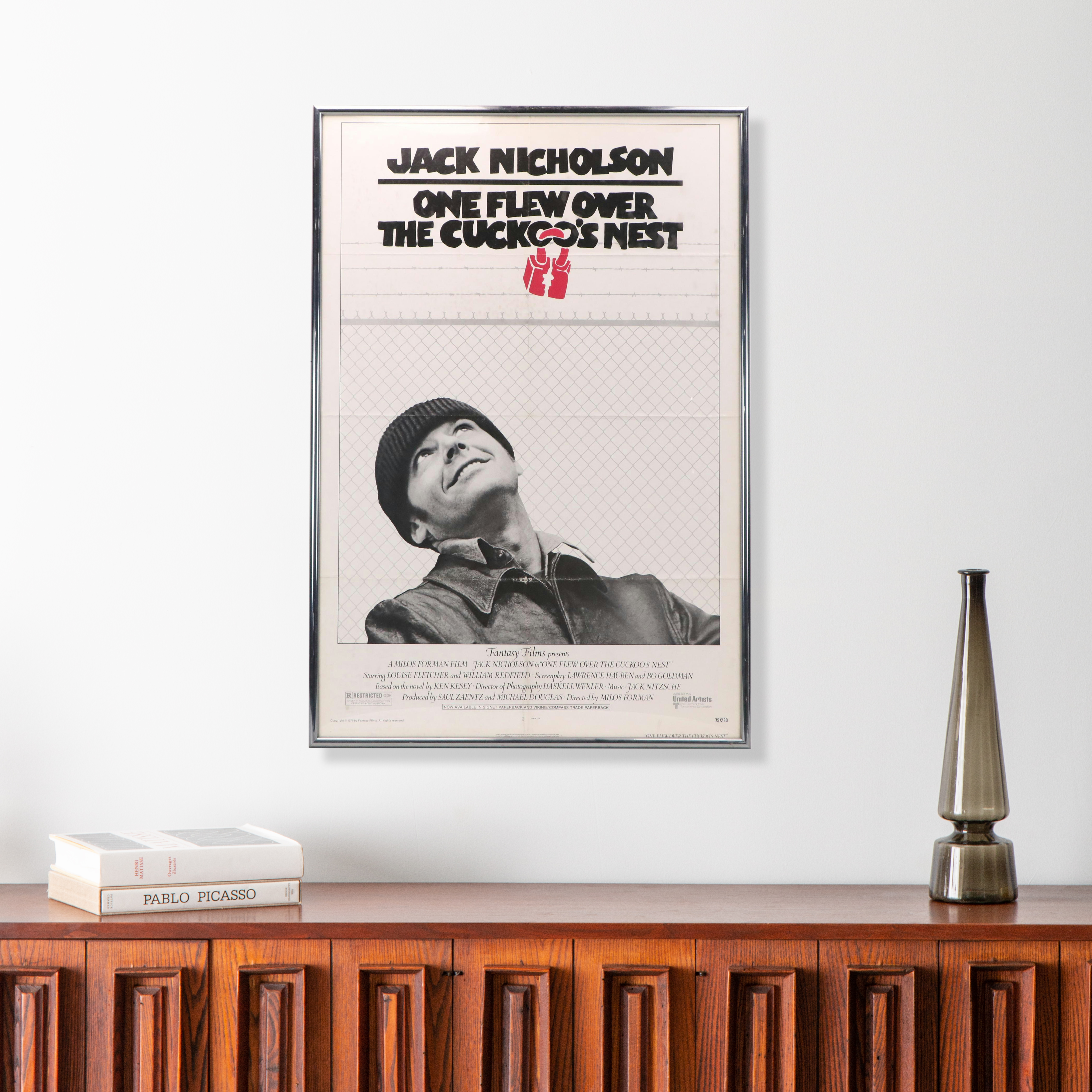 "One Flew Over the Cuckoo's Nest" Reproduction Offset Lithograph Movie Poster
