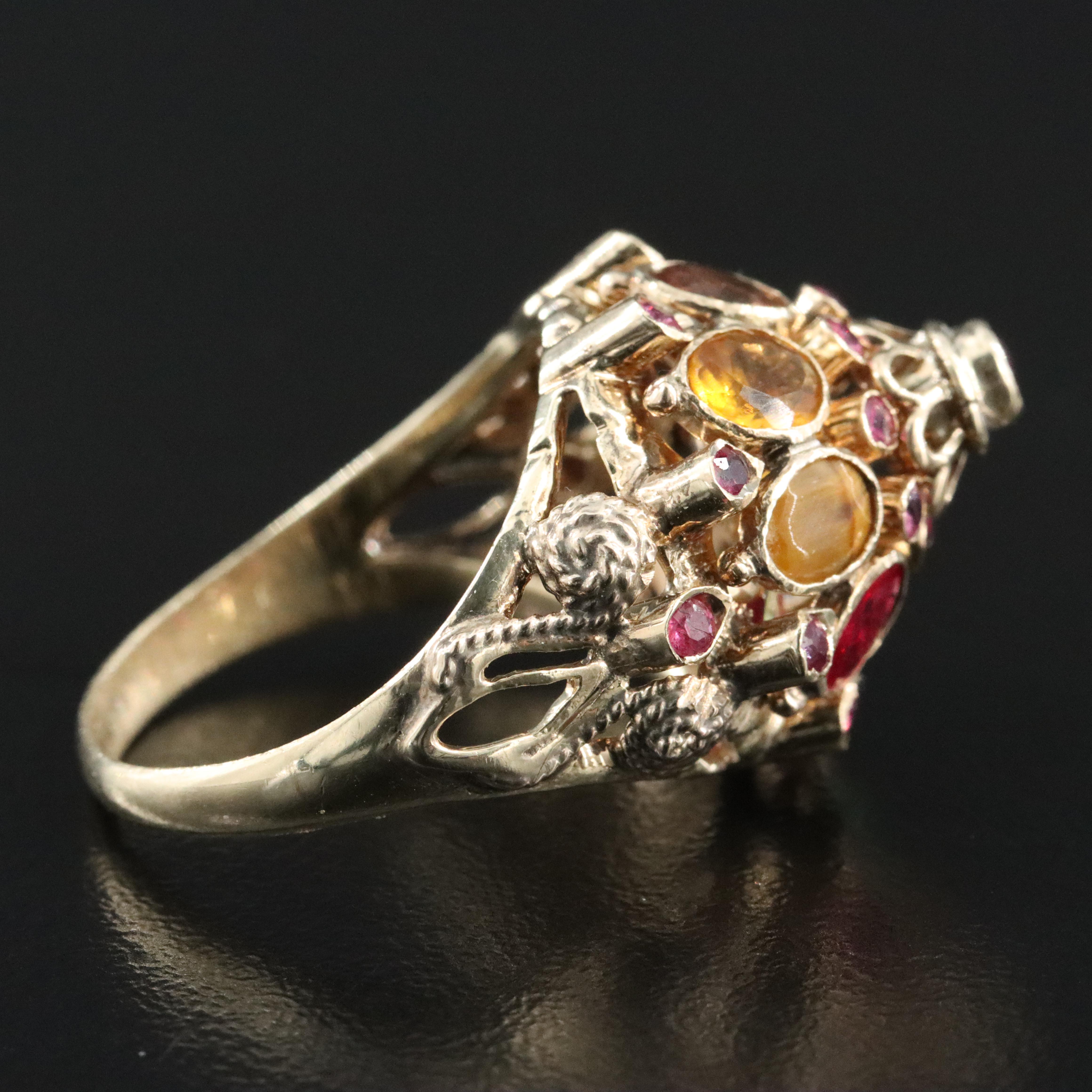 10K Gemstone Thai Princess Ring