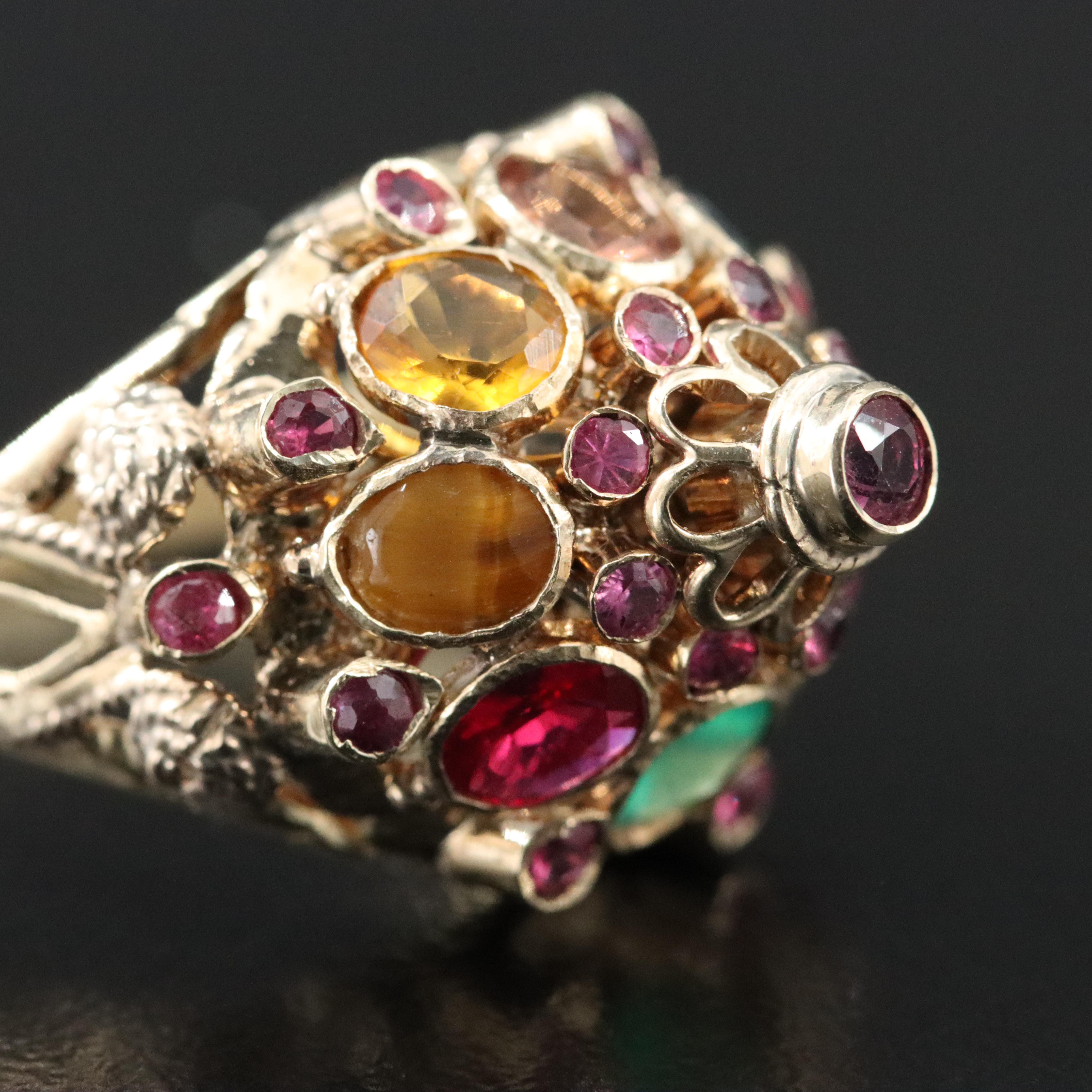 10K Gemstone Thai Princess Ring