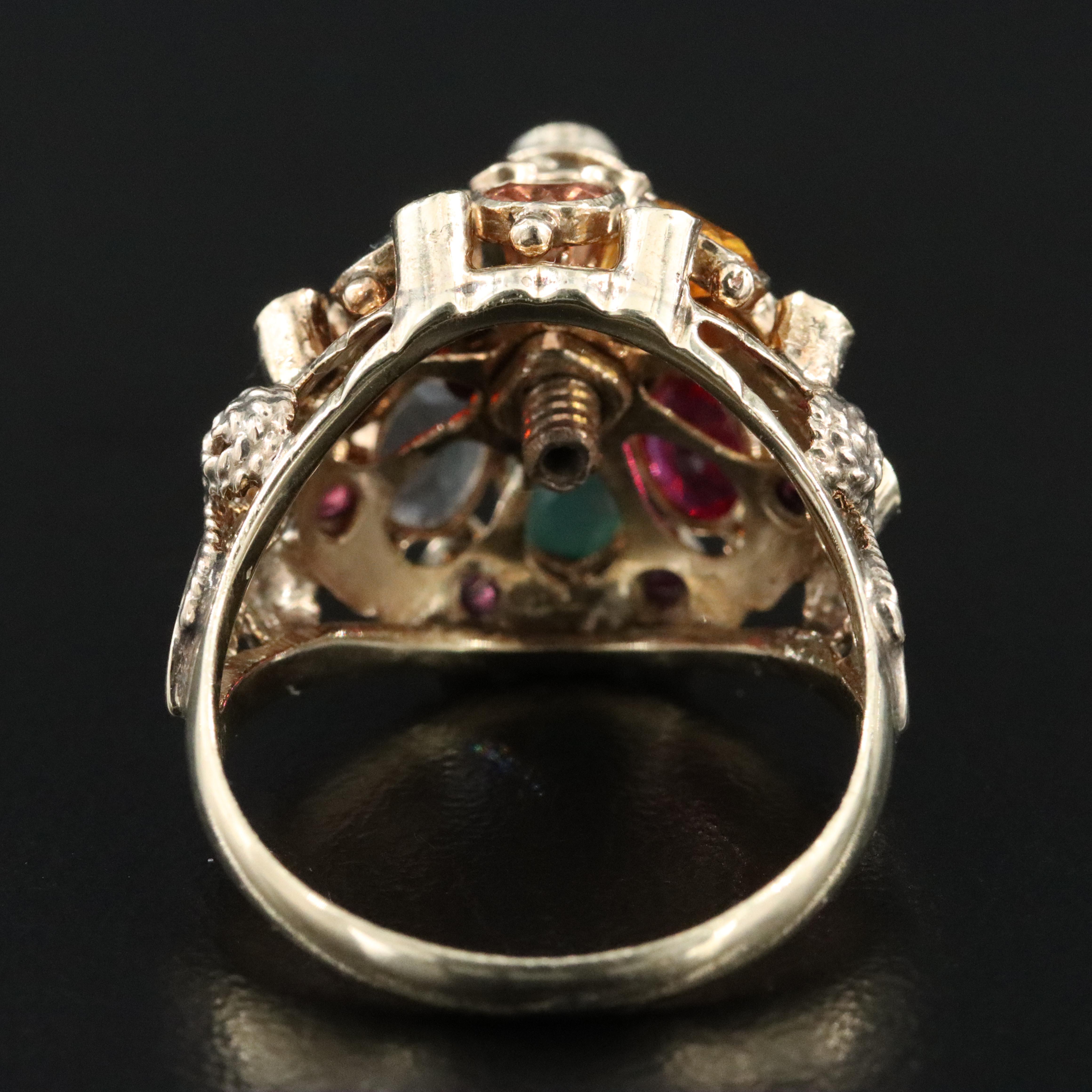 10K Gemstone Thai Princess Ring