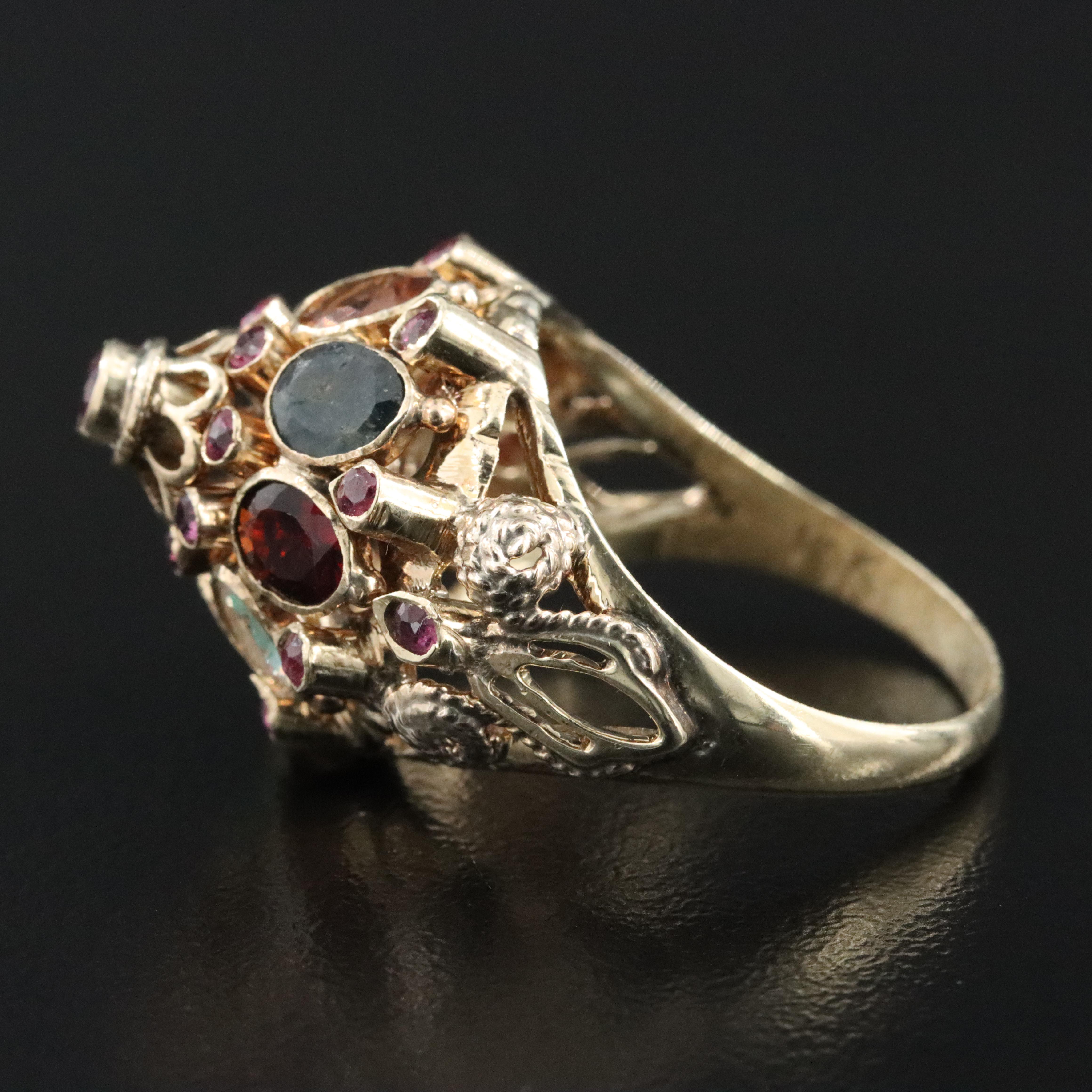 10K Gemstone Thai Princess Ring