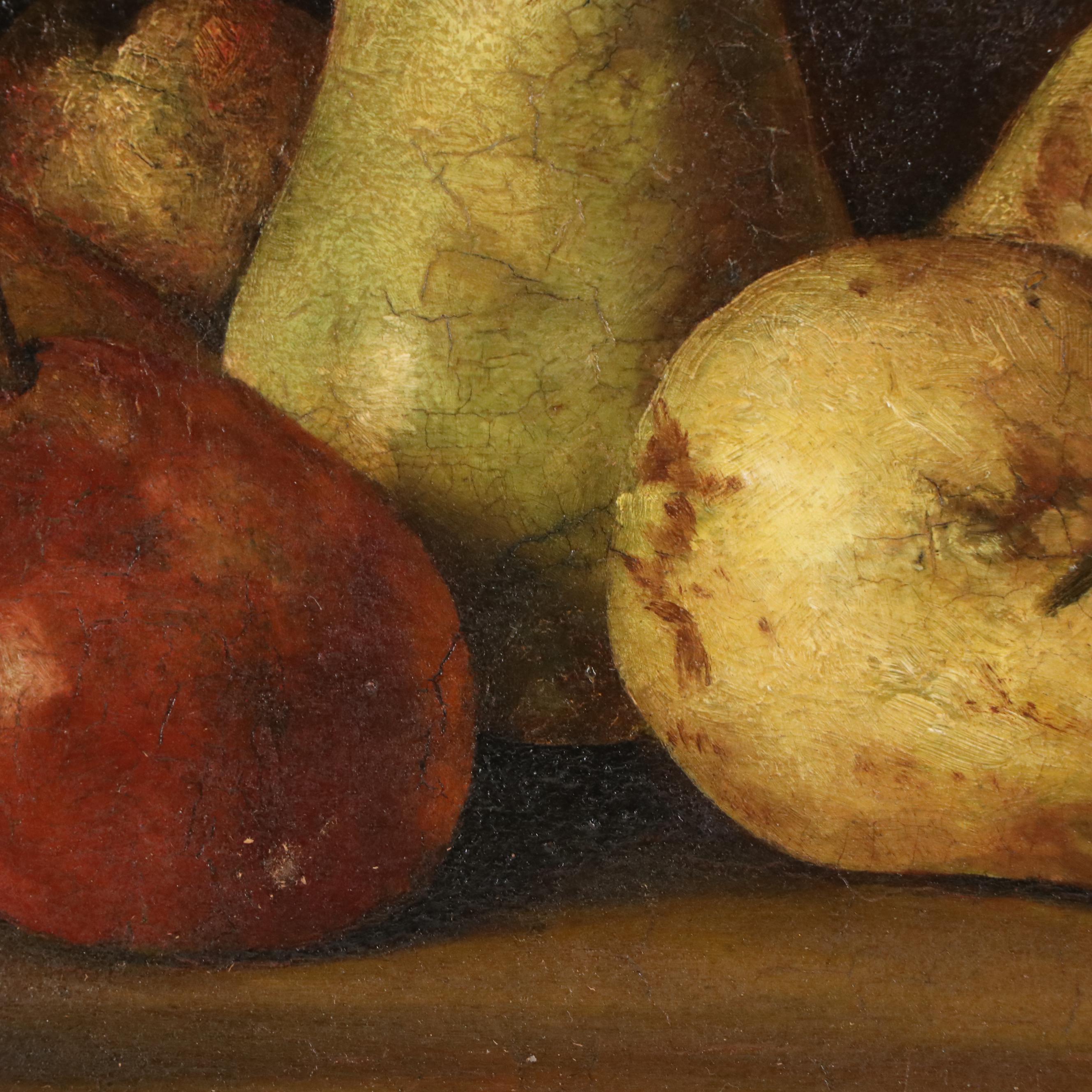 Eugène Bessard  Still Life Oil Painting "Les Poires"