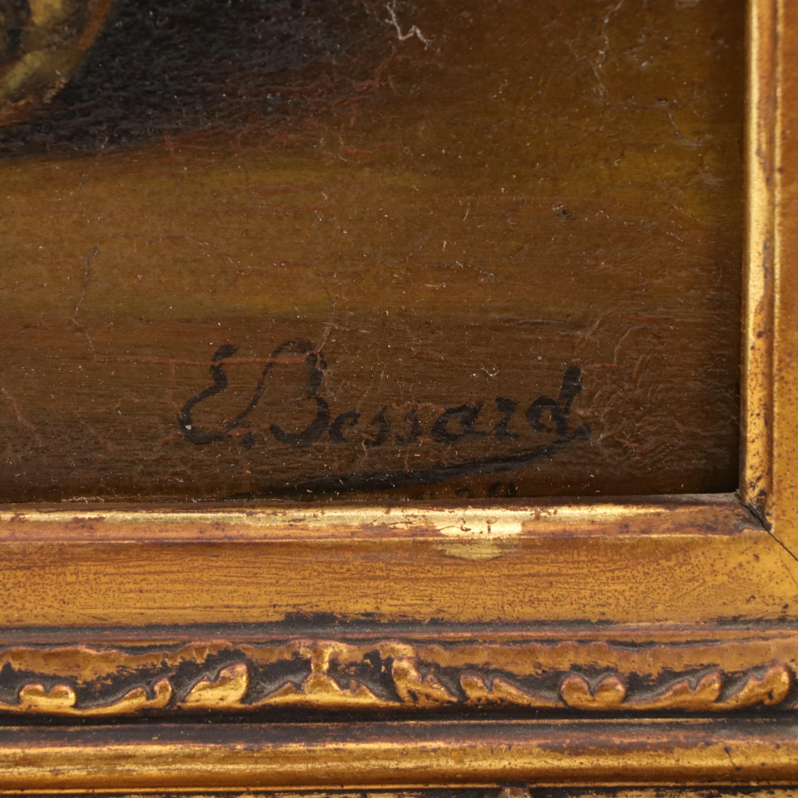 Eugène Bessard  Still Life Oil Painting "Les Poires"