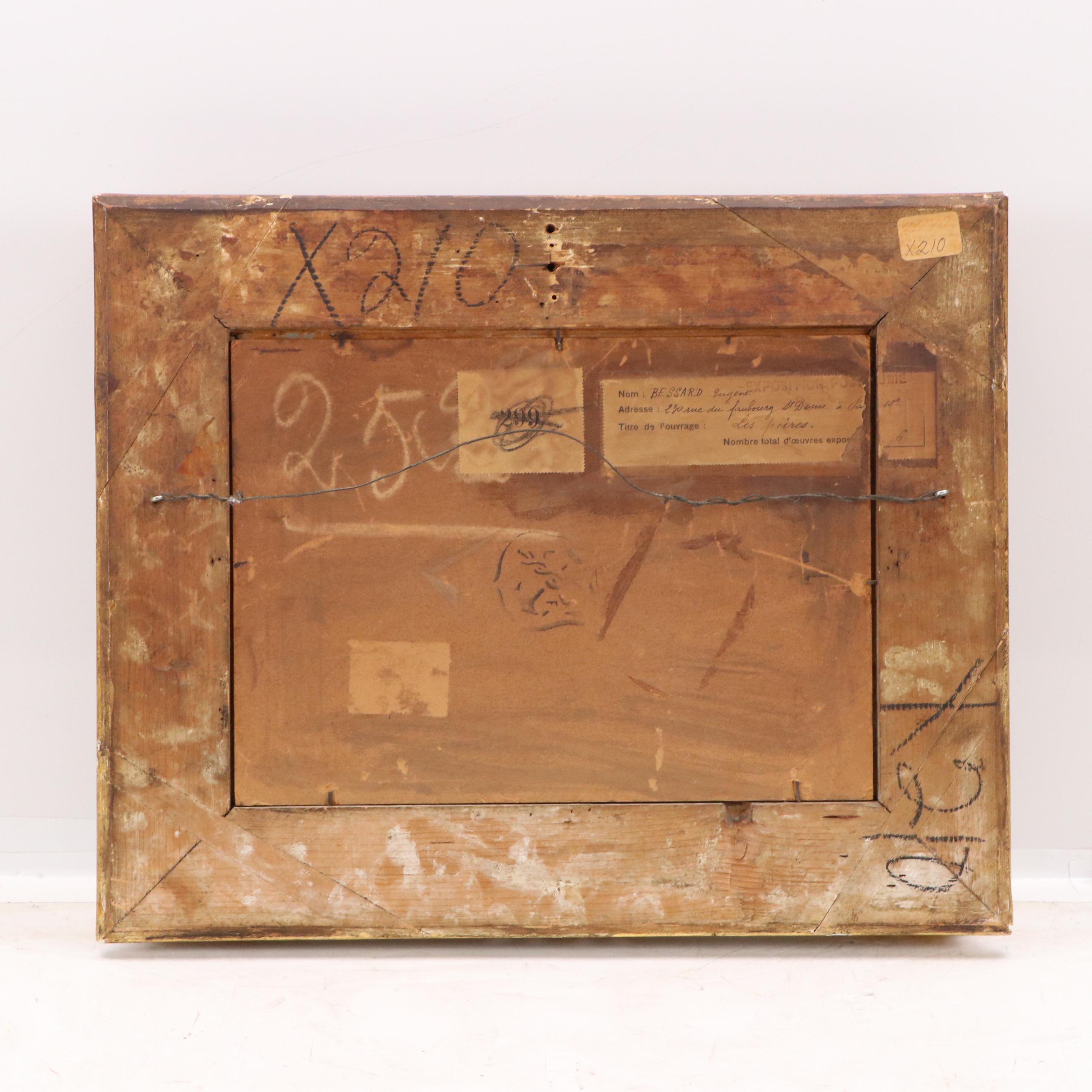 Eugène Bessard  Still Life Oil Painting "Les Poires"