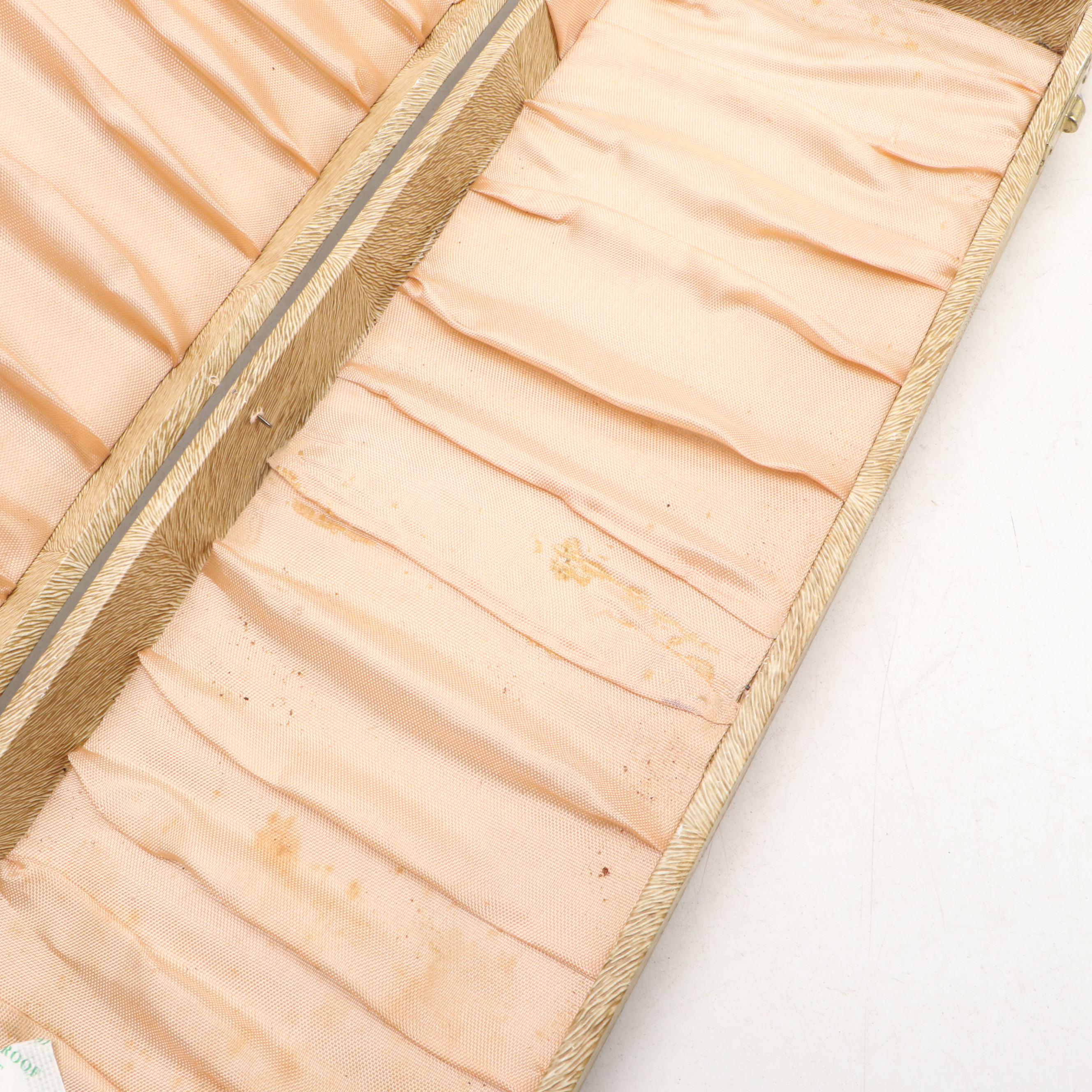 Japanese Style Etched Stainless Steel and Other Chef's Knife in Case