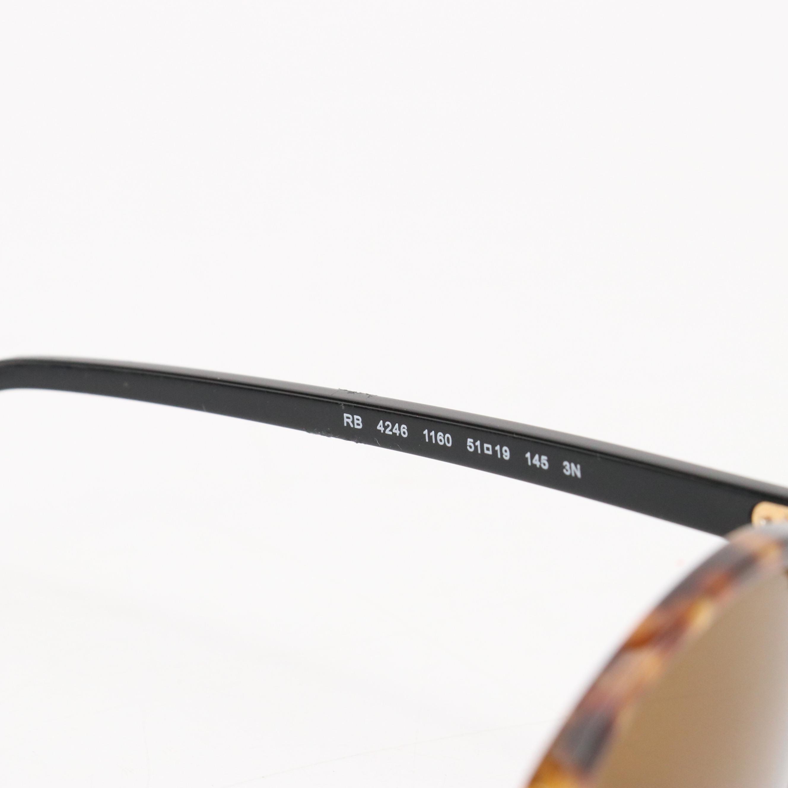 Ray-Ban RB4246 Clubround Classic Wayfarer Sunglasses with Case