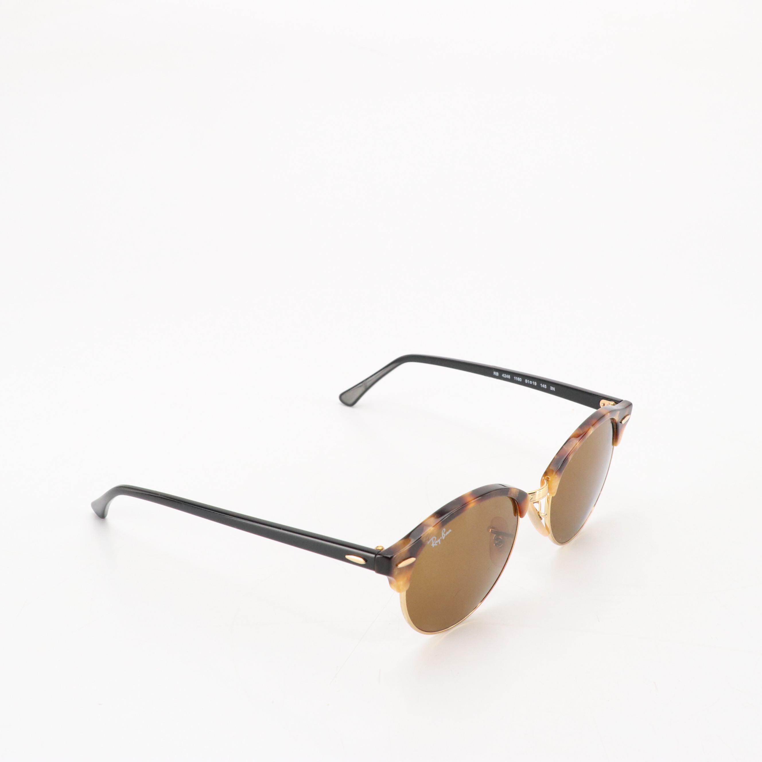 Ray-Ban RB4246 Clubround Classic Wayfarer Sunglasses with Case