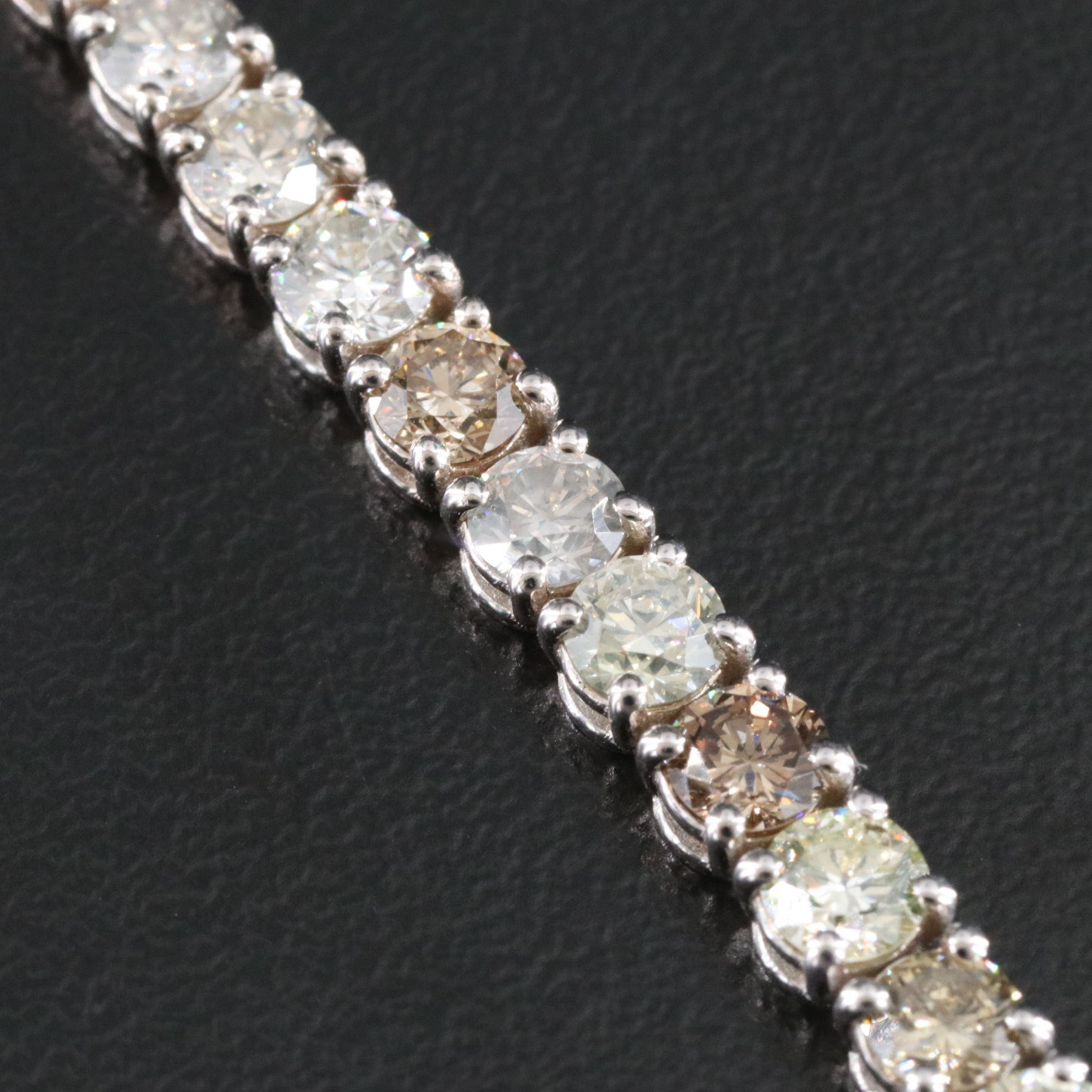14K 8.47 CTW Fancy Color Diamond Bracelet with IGI Jewelry Report