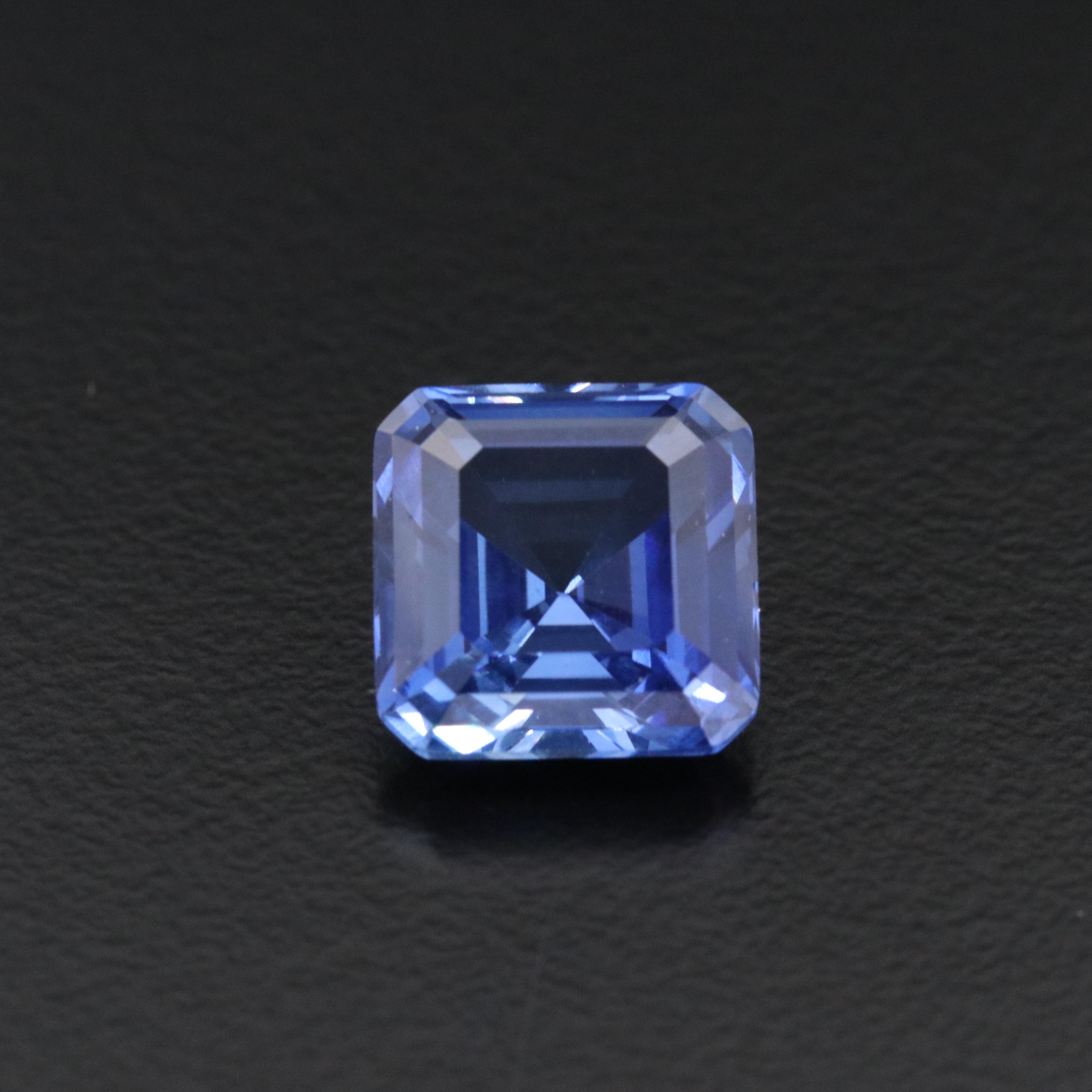 Loose 6.65 CT Lab Grown Sapphire