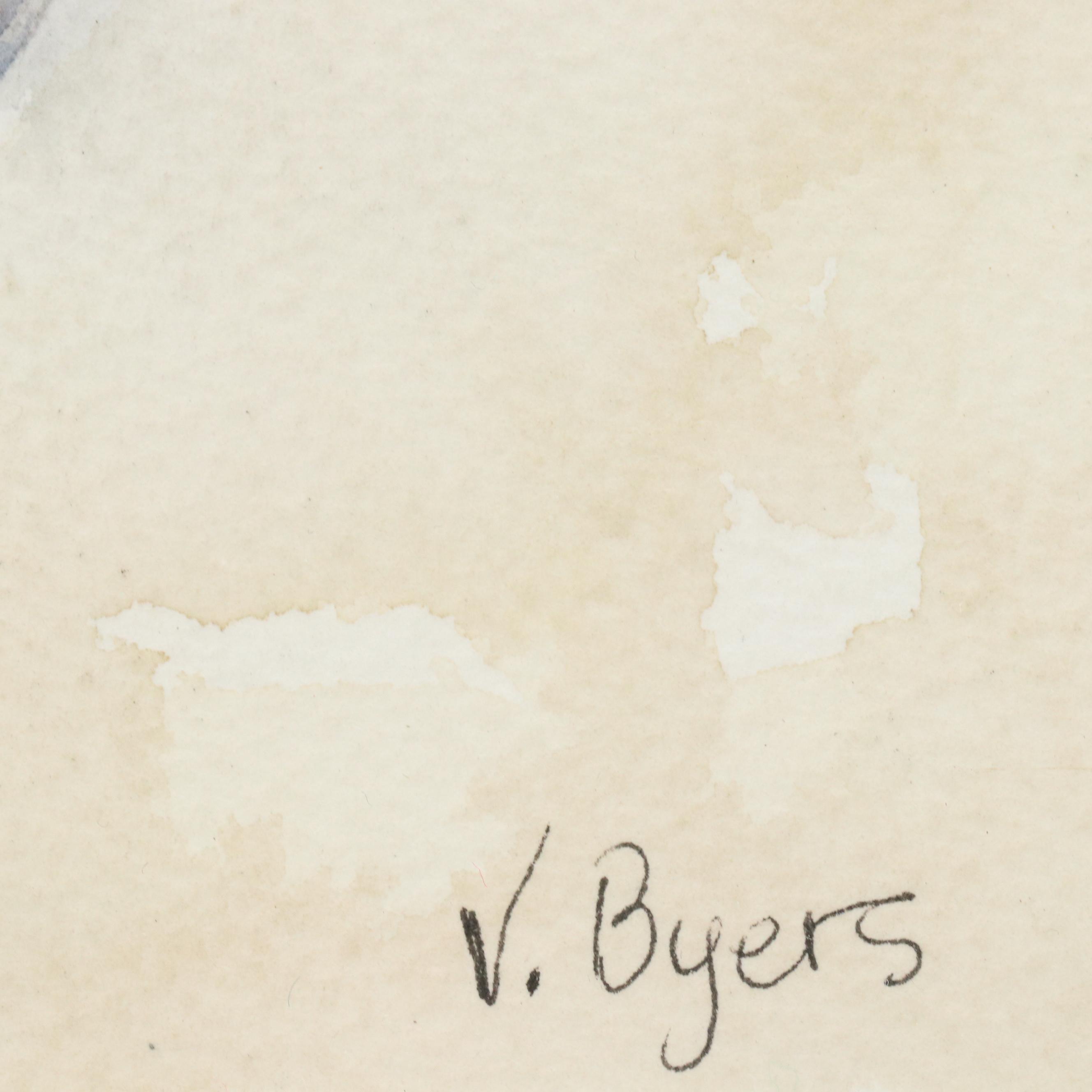 Victoria Byers Watercolor Painting of Apples "Picked From an Old Orchard"