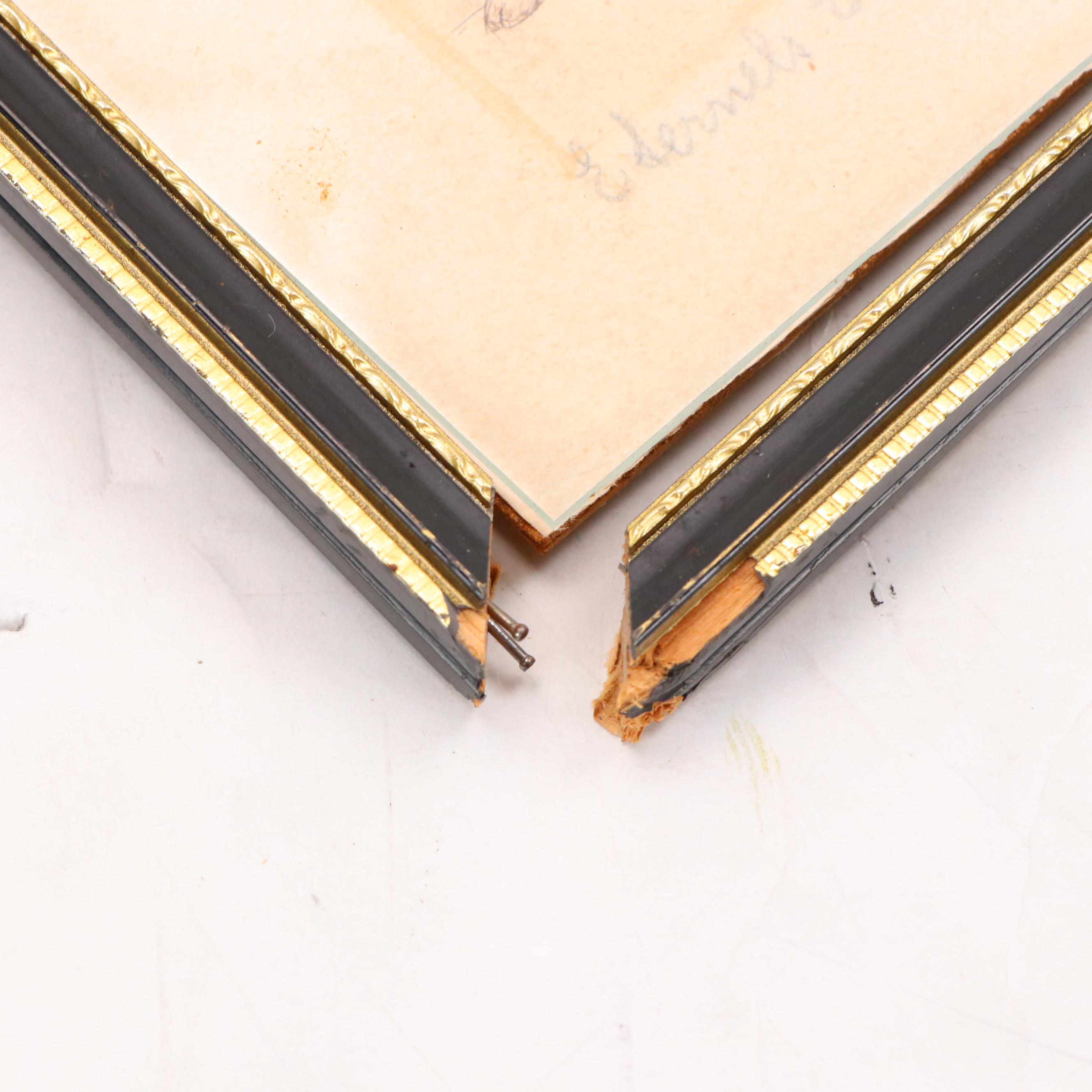 Boris O'Klein Hand-Colored Etching "Eternal Enemies"