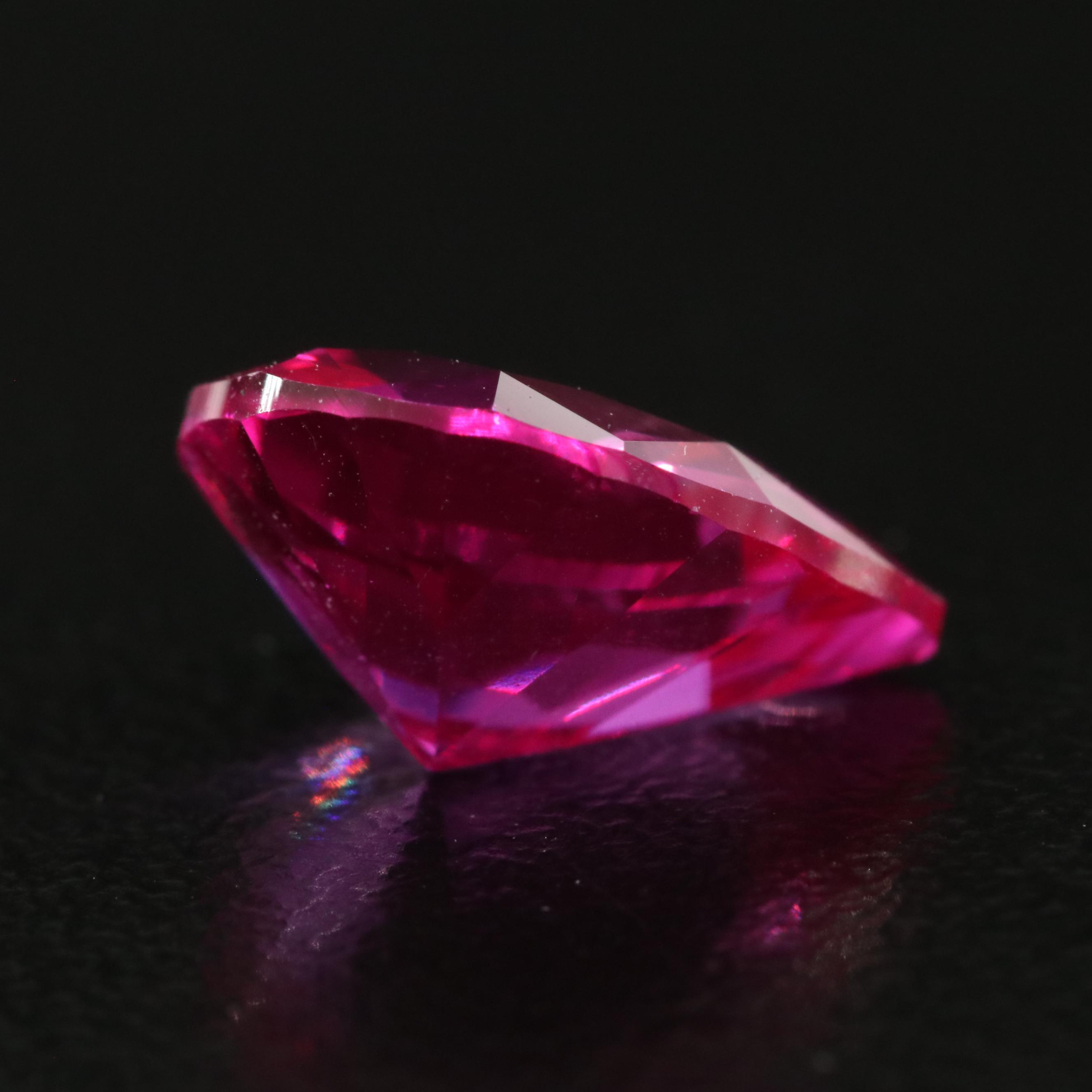 Loose 3.53 CT Lab Grown Ruby