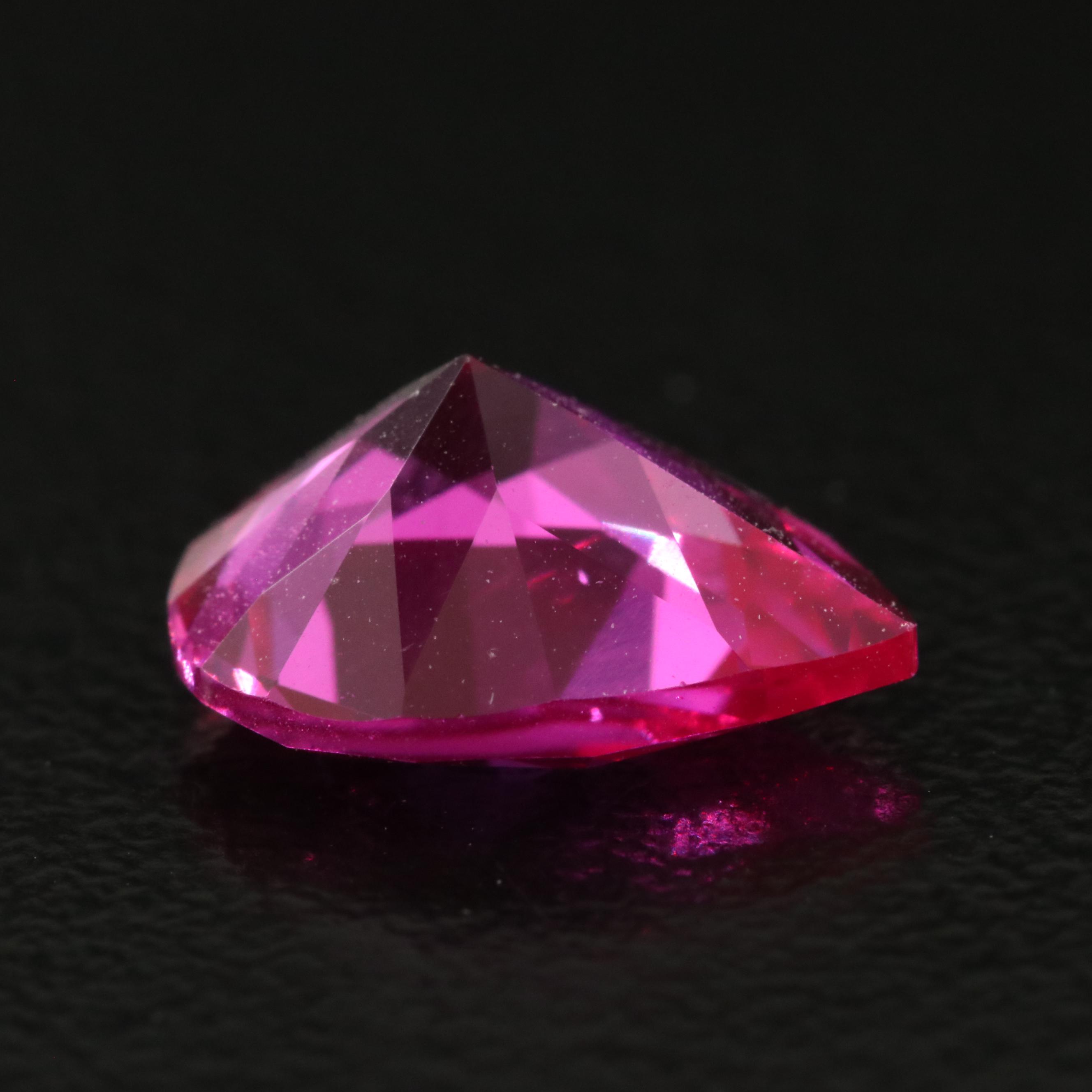 Loose 3.53 CT Lab Grown Ruby