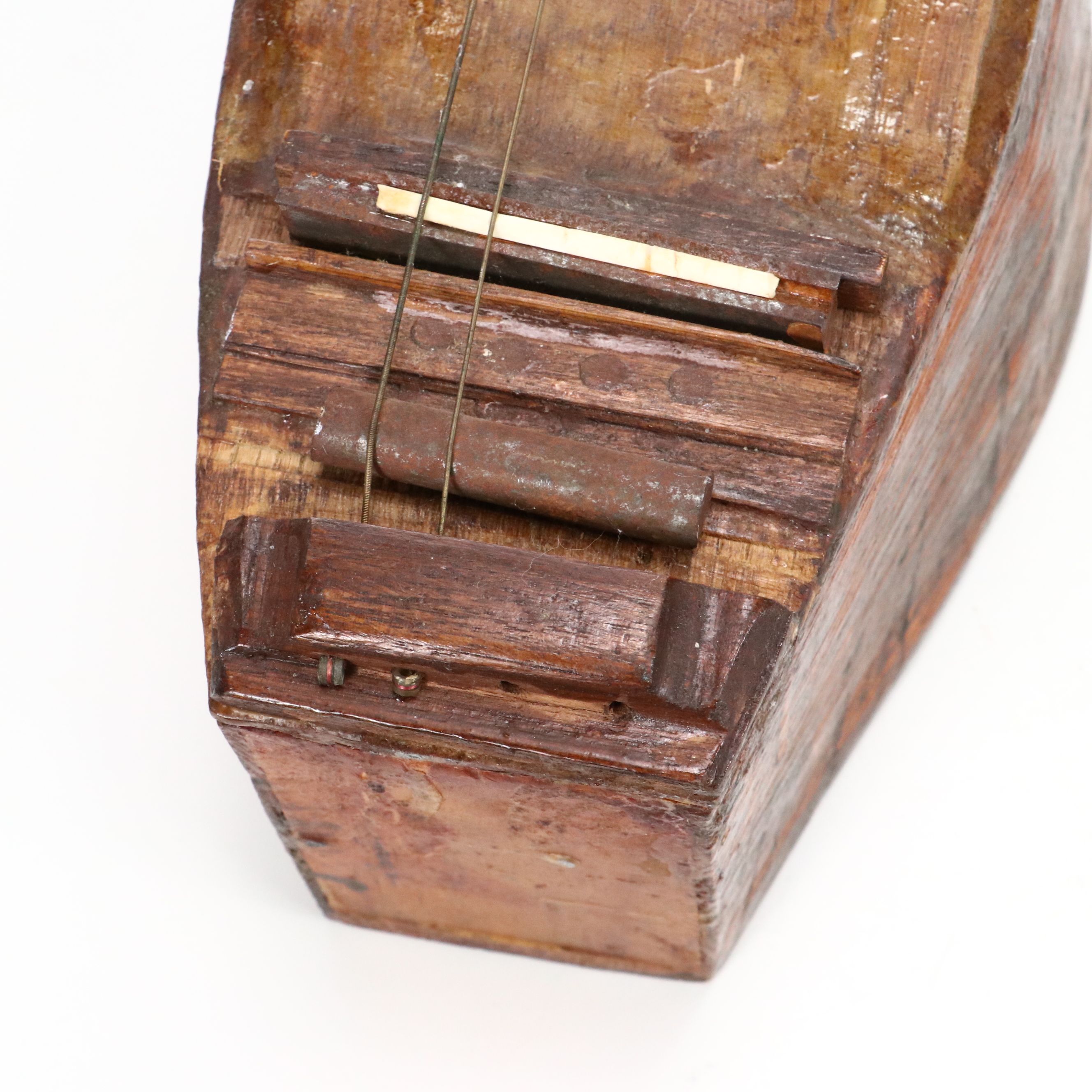 Original Ed Stilley Handmade Four-String Guitar, Late 20th Century