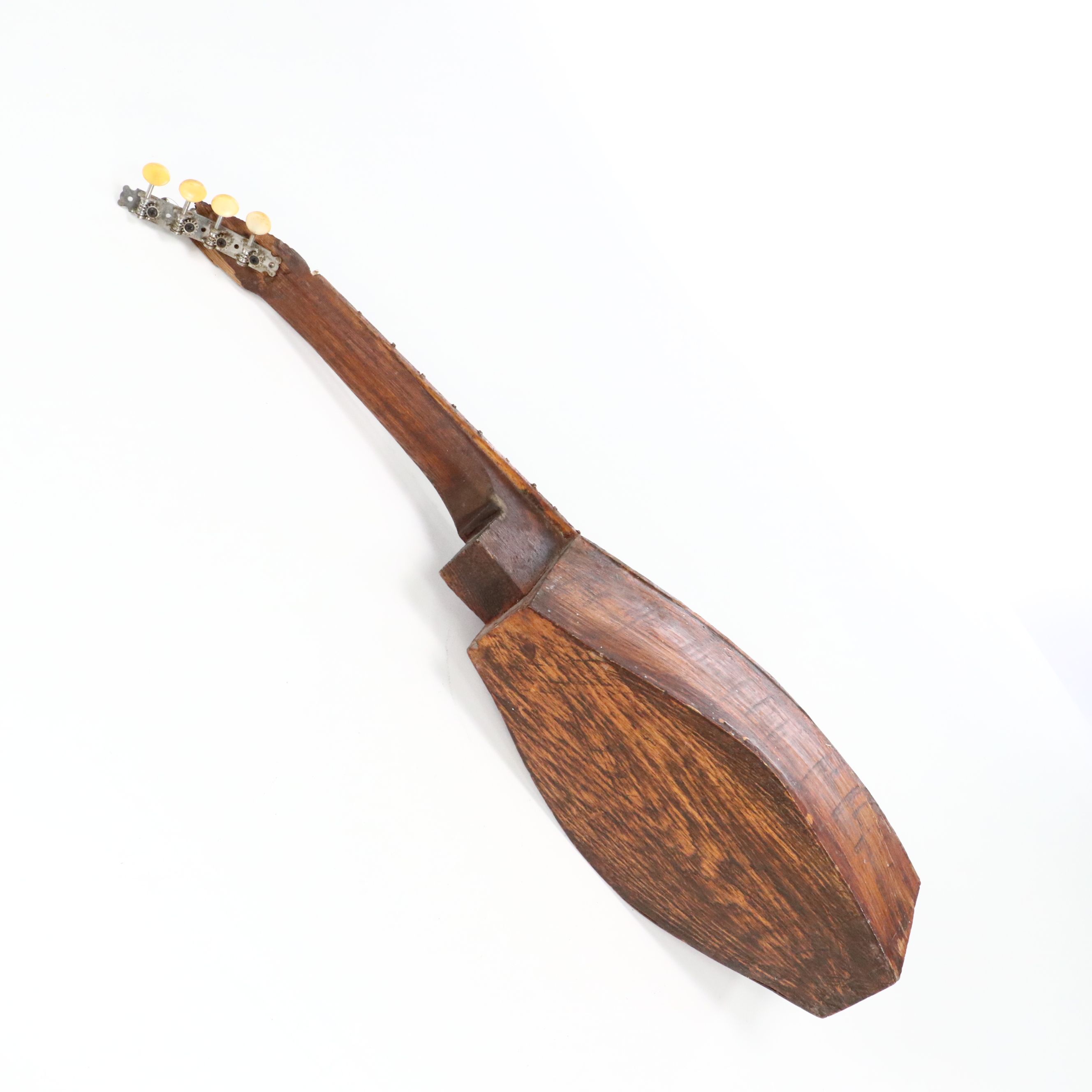 Original Ed Stilley Handmade Four-String Guitar, Late 20th Century