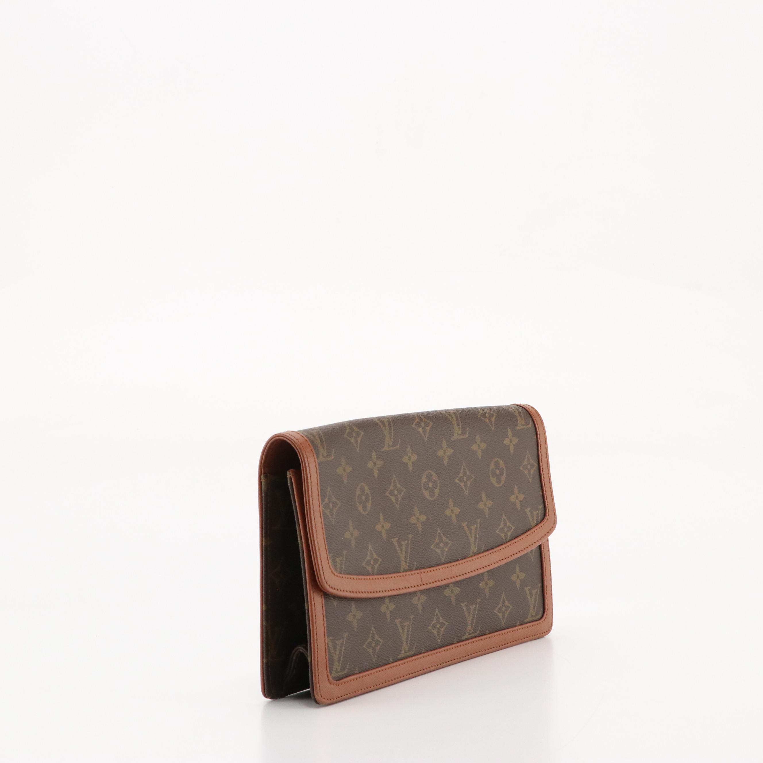 Louis Vuitton Pochette Dame GM Clutch Bag in Monogram Canvas