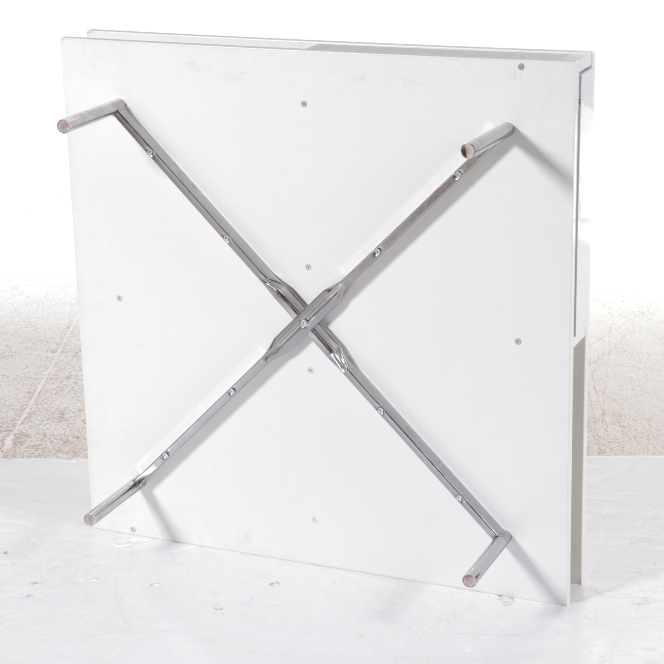 Modern High Gloss Two-Tier White Coffee Table