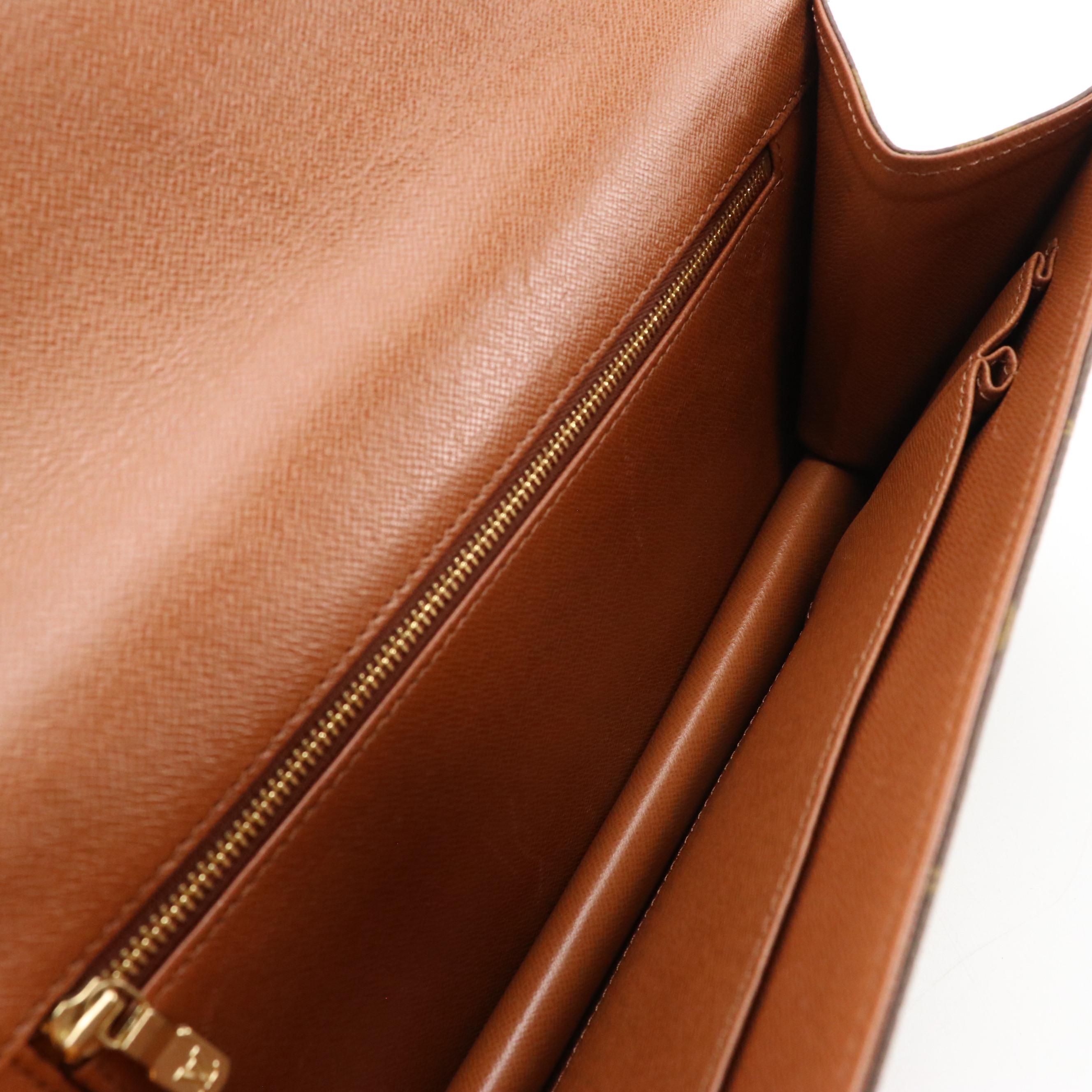 Louis Vuitton Pochette Dame GM Clutch Bag in Monogram Canvas