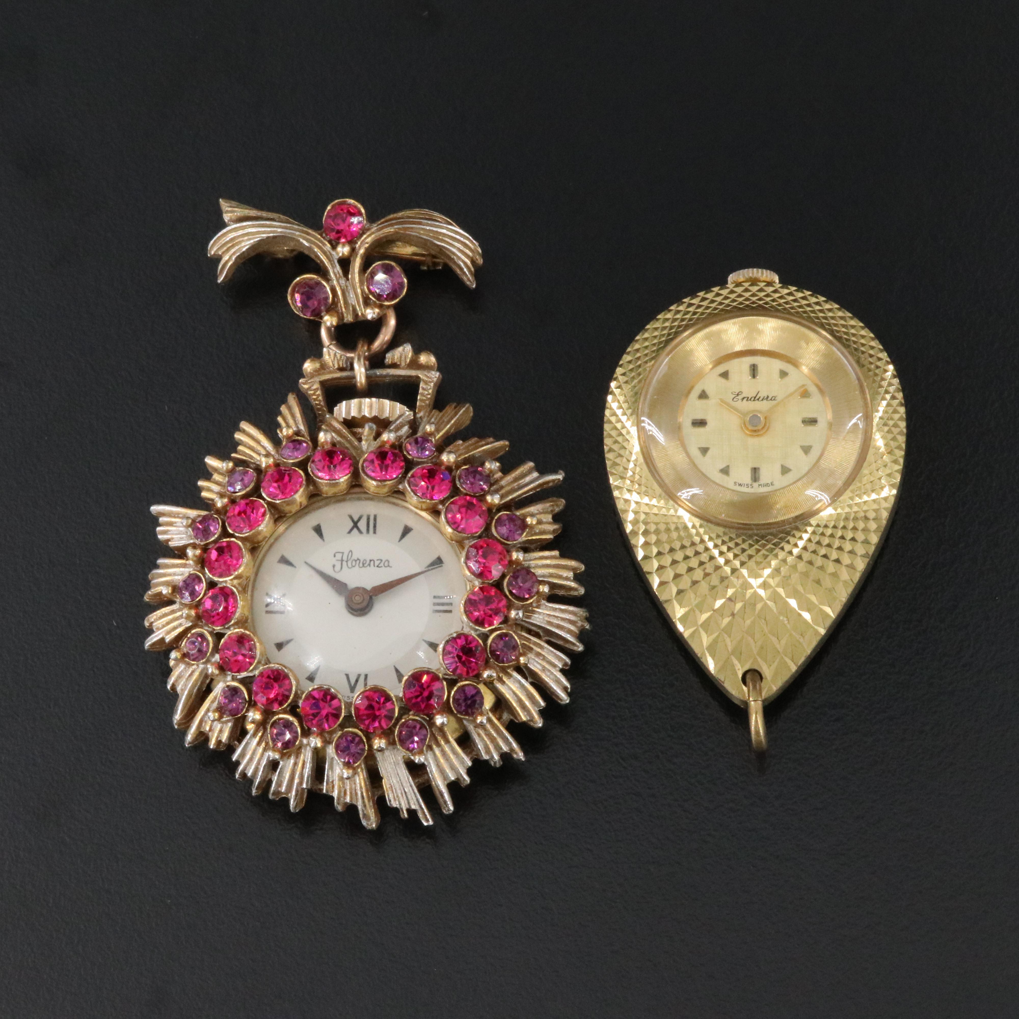 Endura & Florenza Pendant Watches