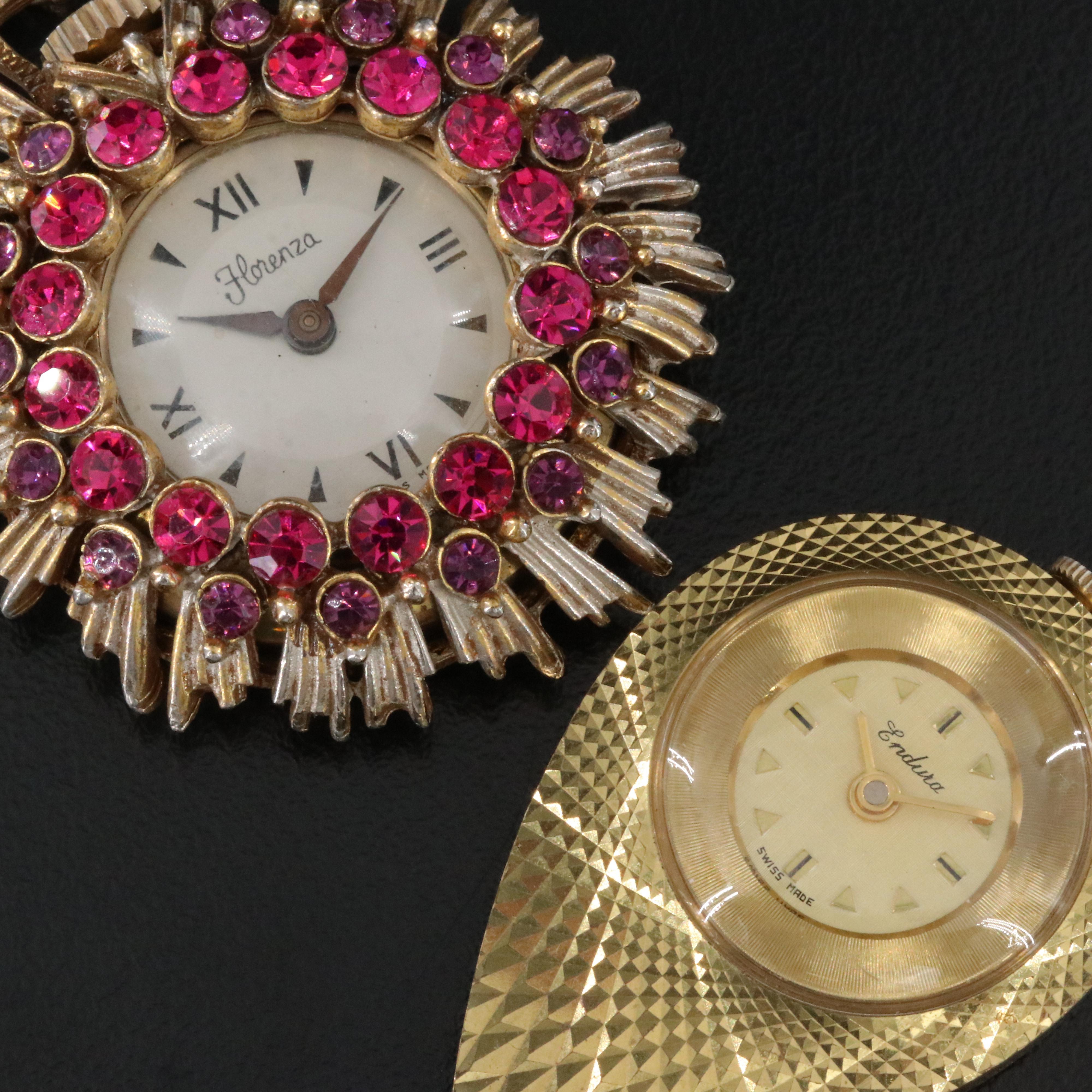 Endura & Florenza Pendant Watches