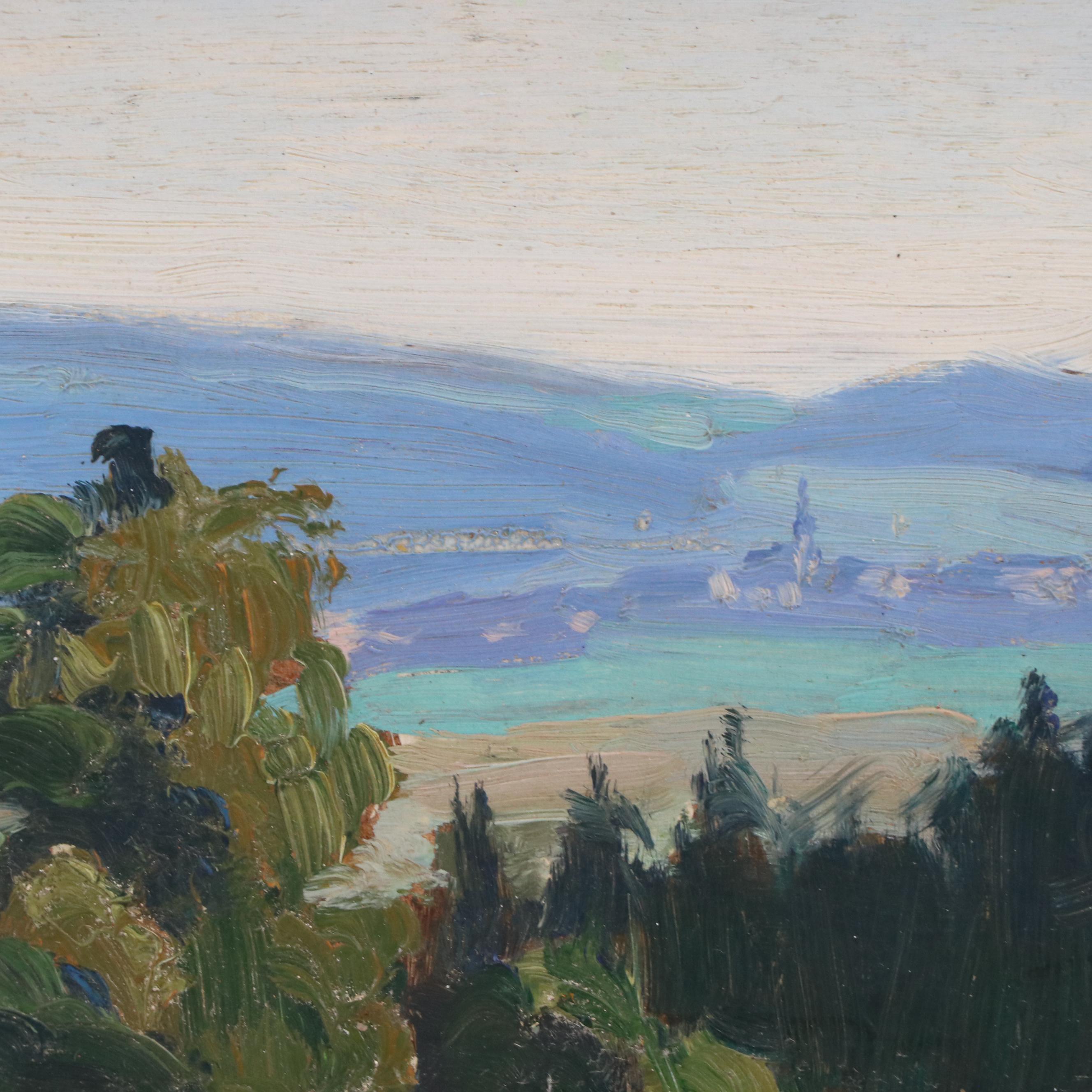 Elise Mairesse French Landscape Oil Painting, 1929