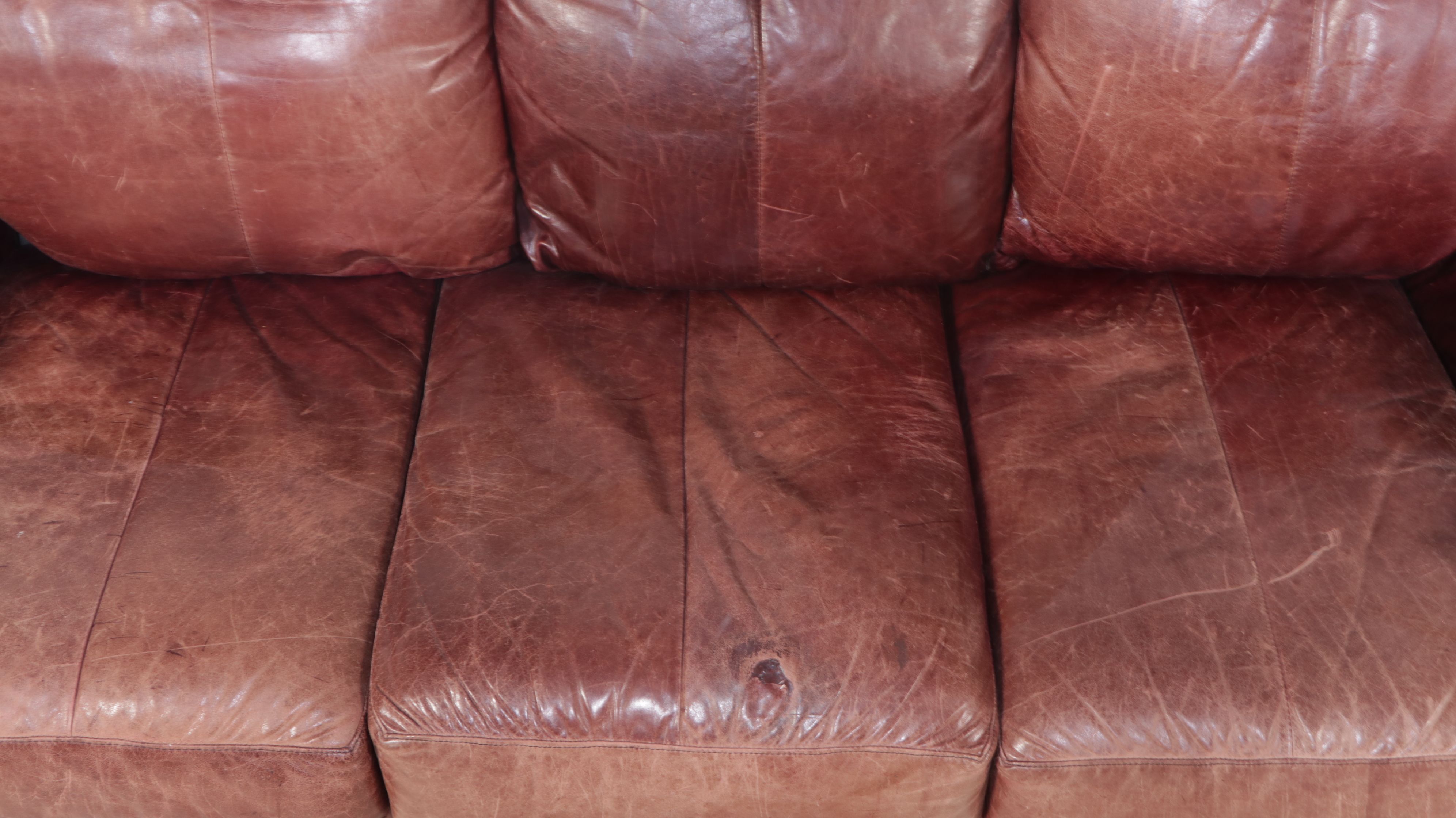 Brown Leather Sofa