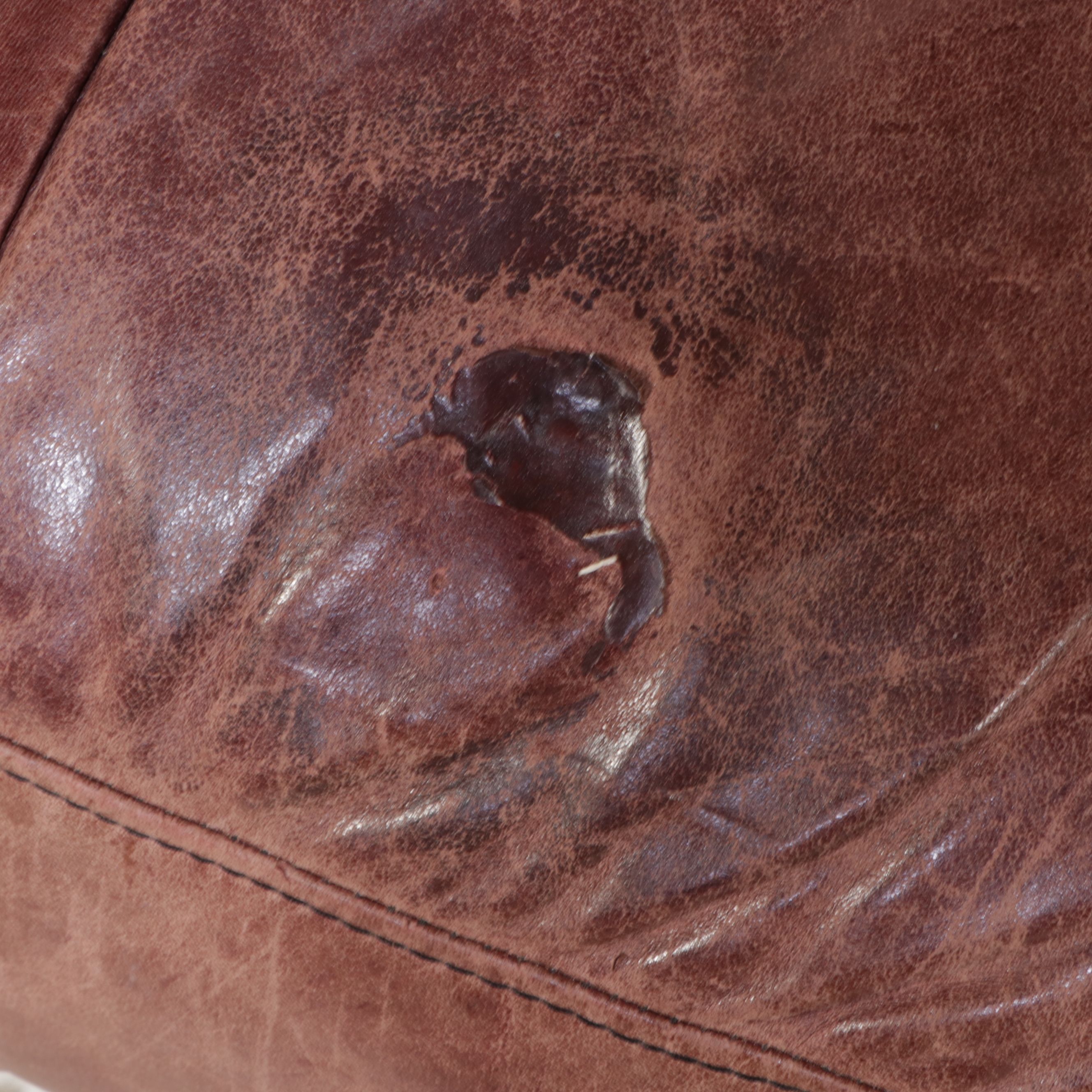 Brown Leather Sofa