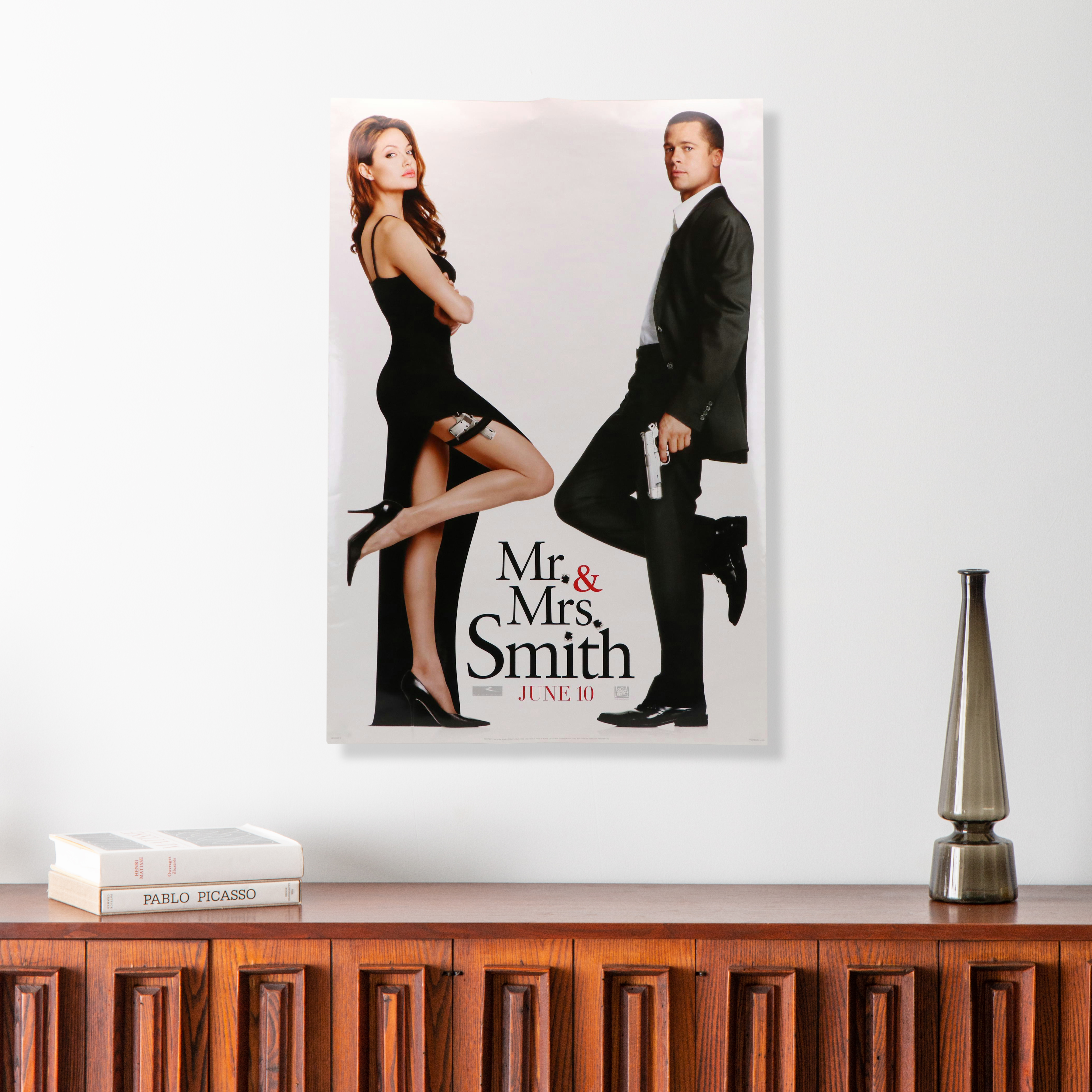 "Mr. & Mrs. Smith" Offset Lithograph Movie Poster, 2005