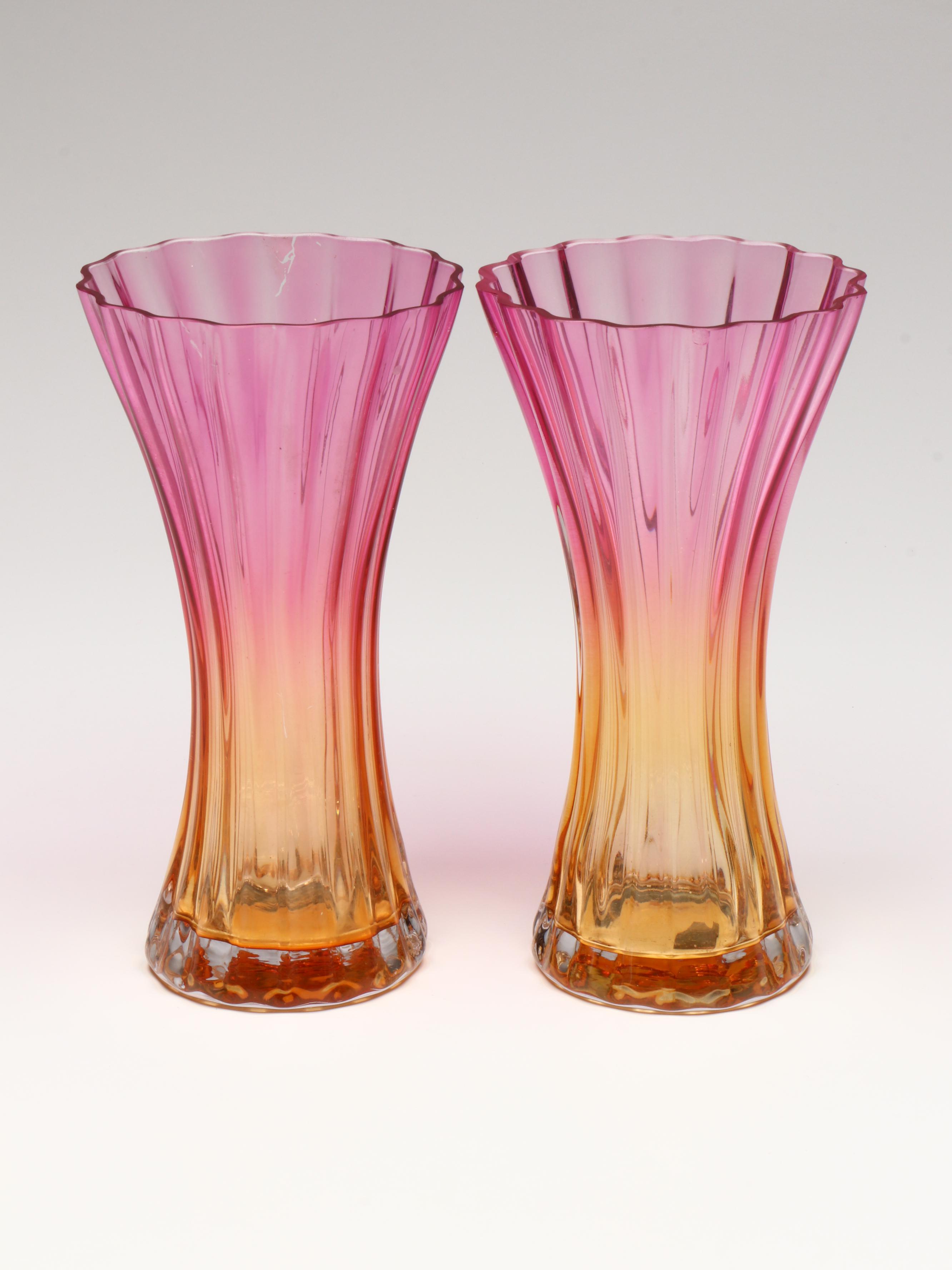 Federal Glass "Celestial Gem-Tone" Serving Plate and More Glass Table Décor