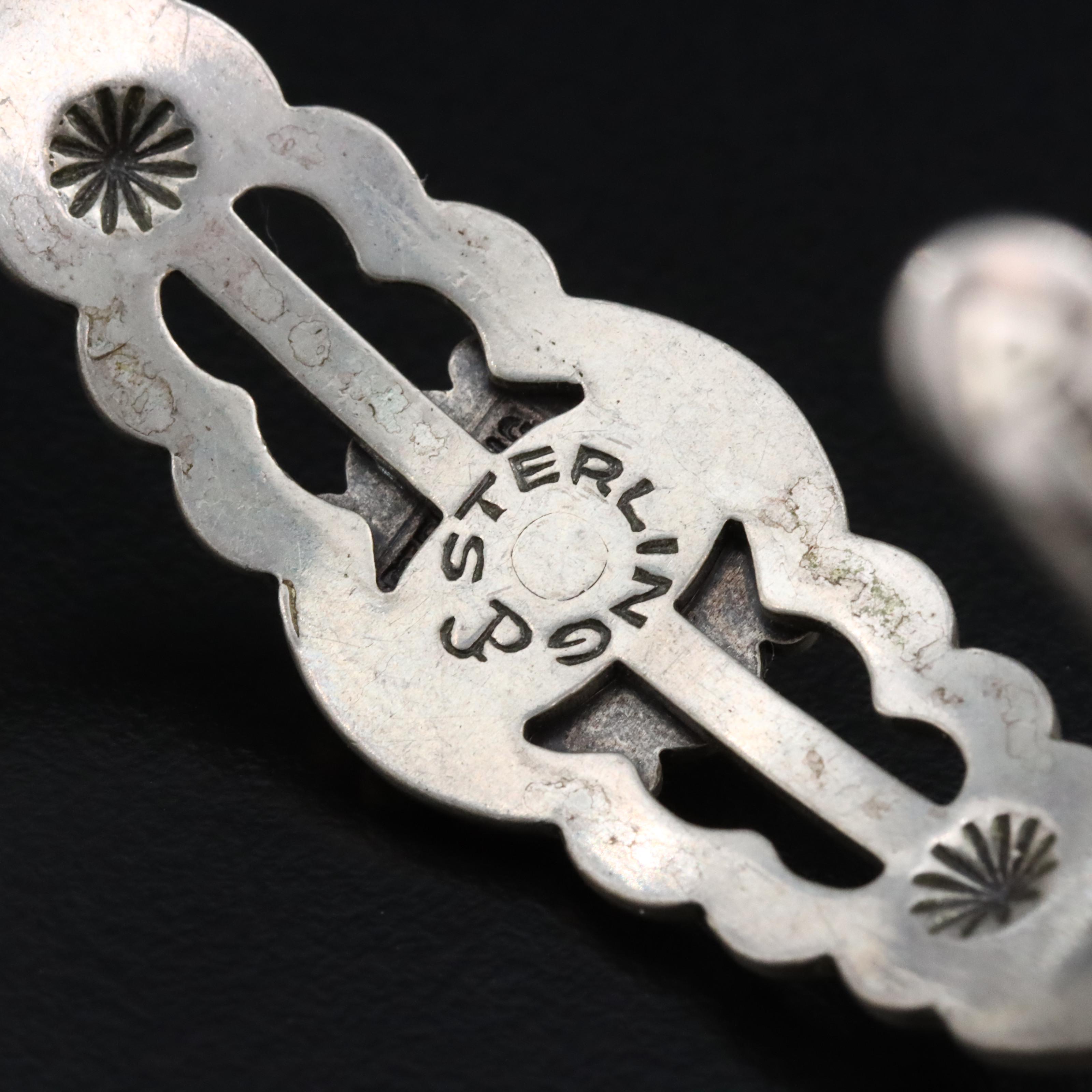 Southwest Signed Turquoise Cuff Bracelet