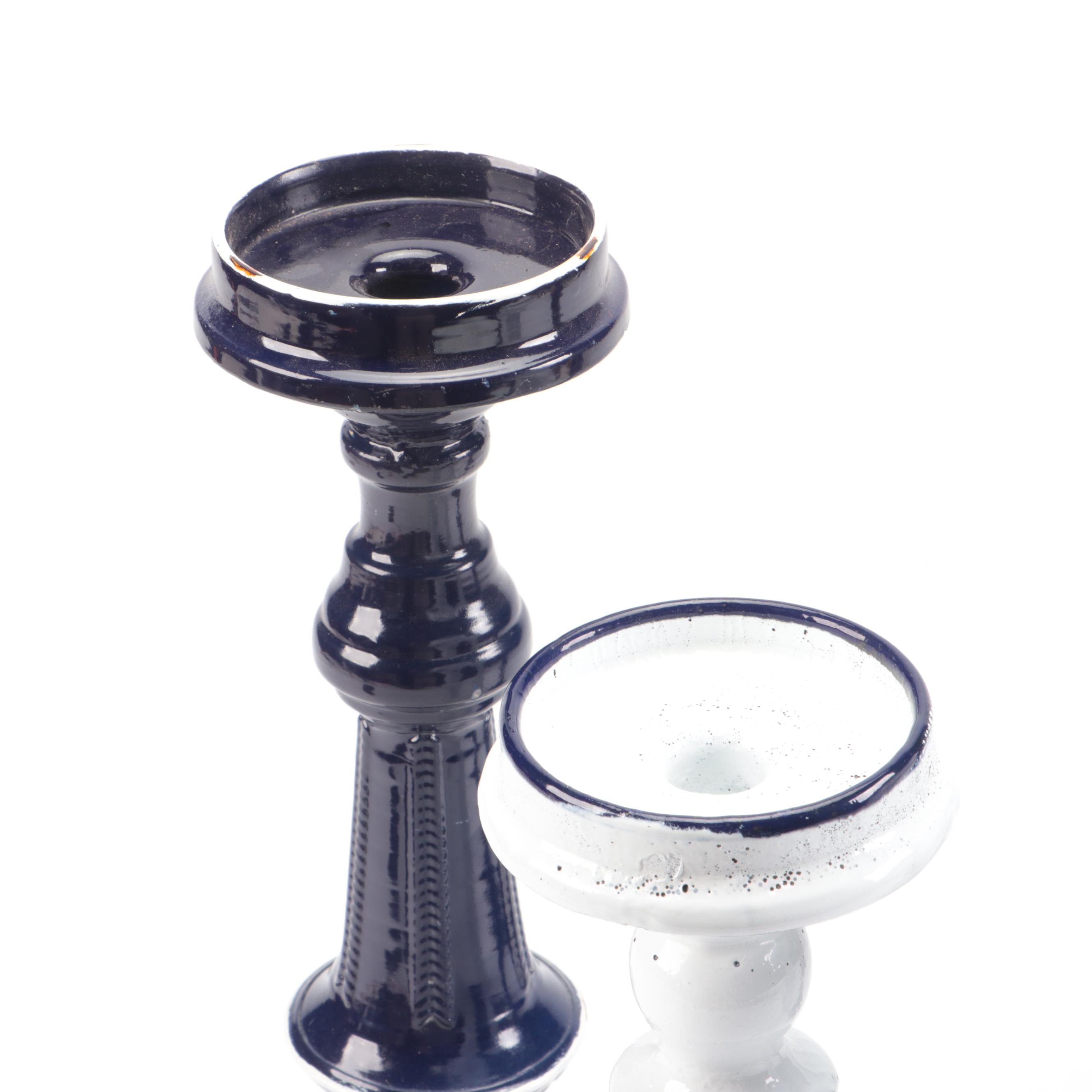 Enamel Metal Candle Holders