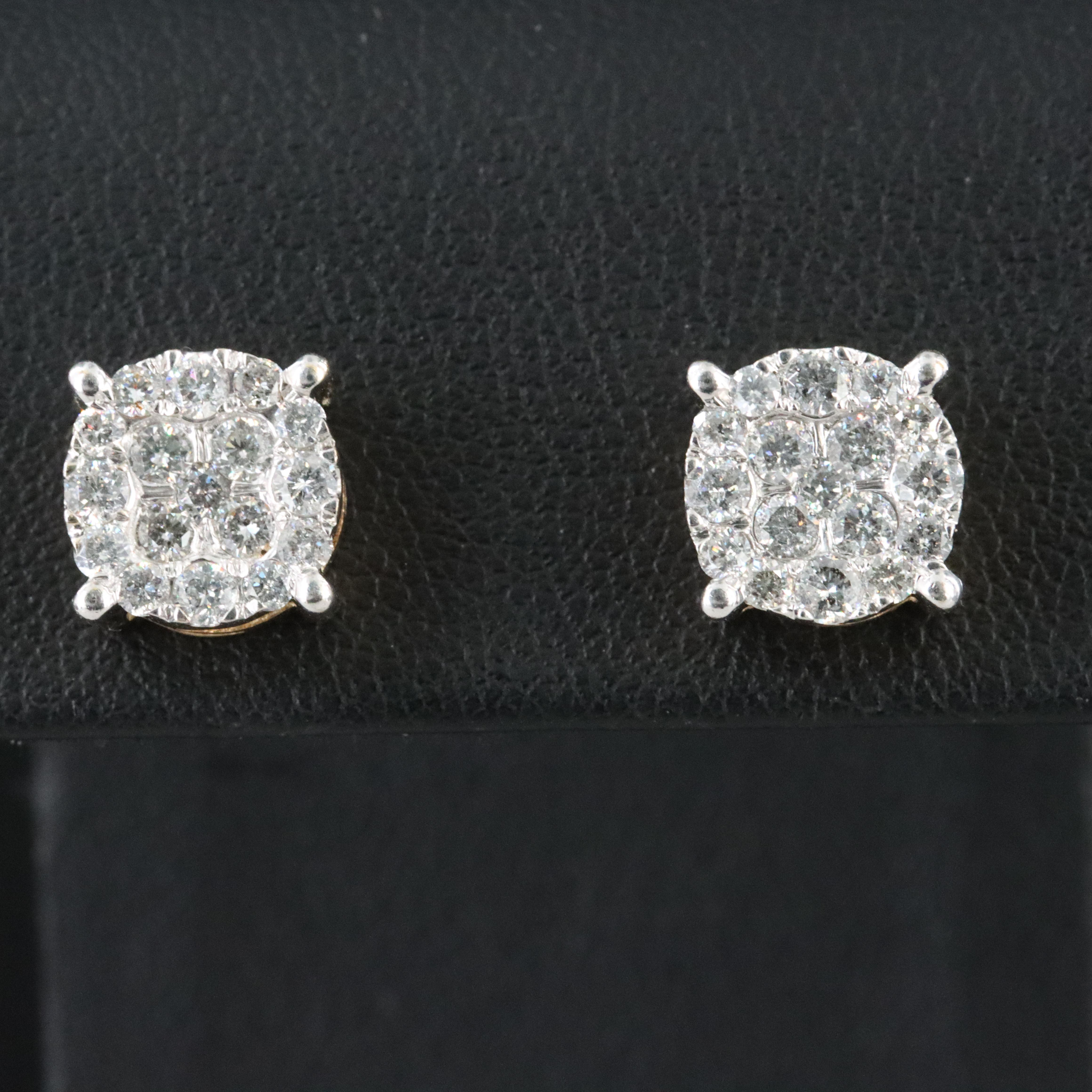 10K 0.80 CTW Diamond Earrings
