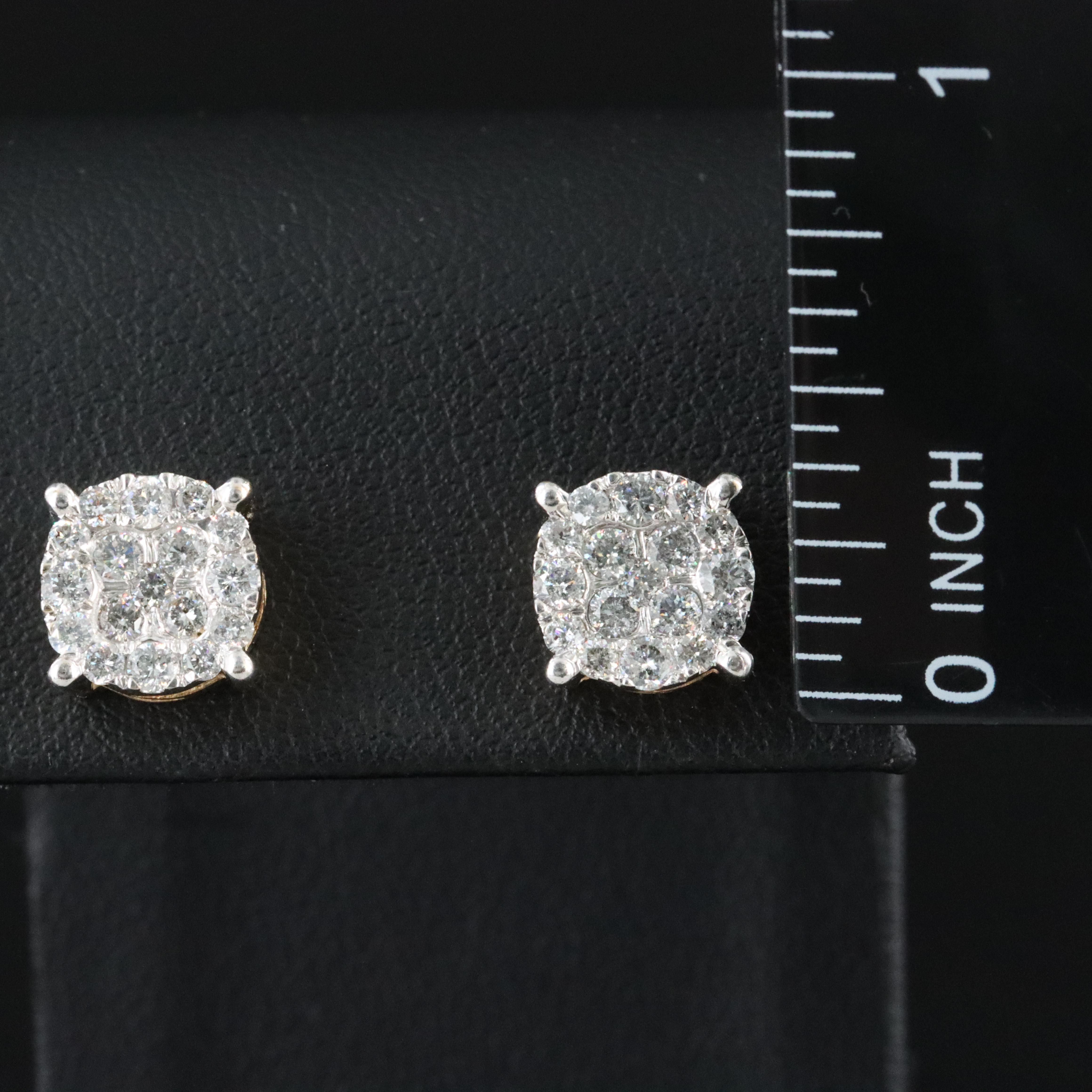 10K 0.80 CTW Diamond Earrings