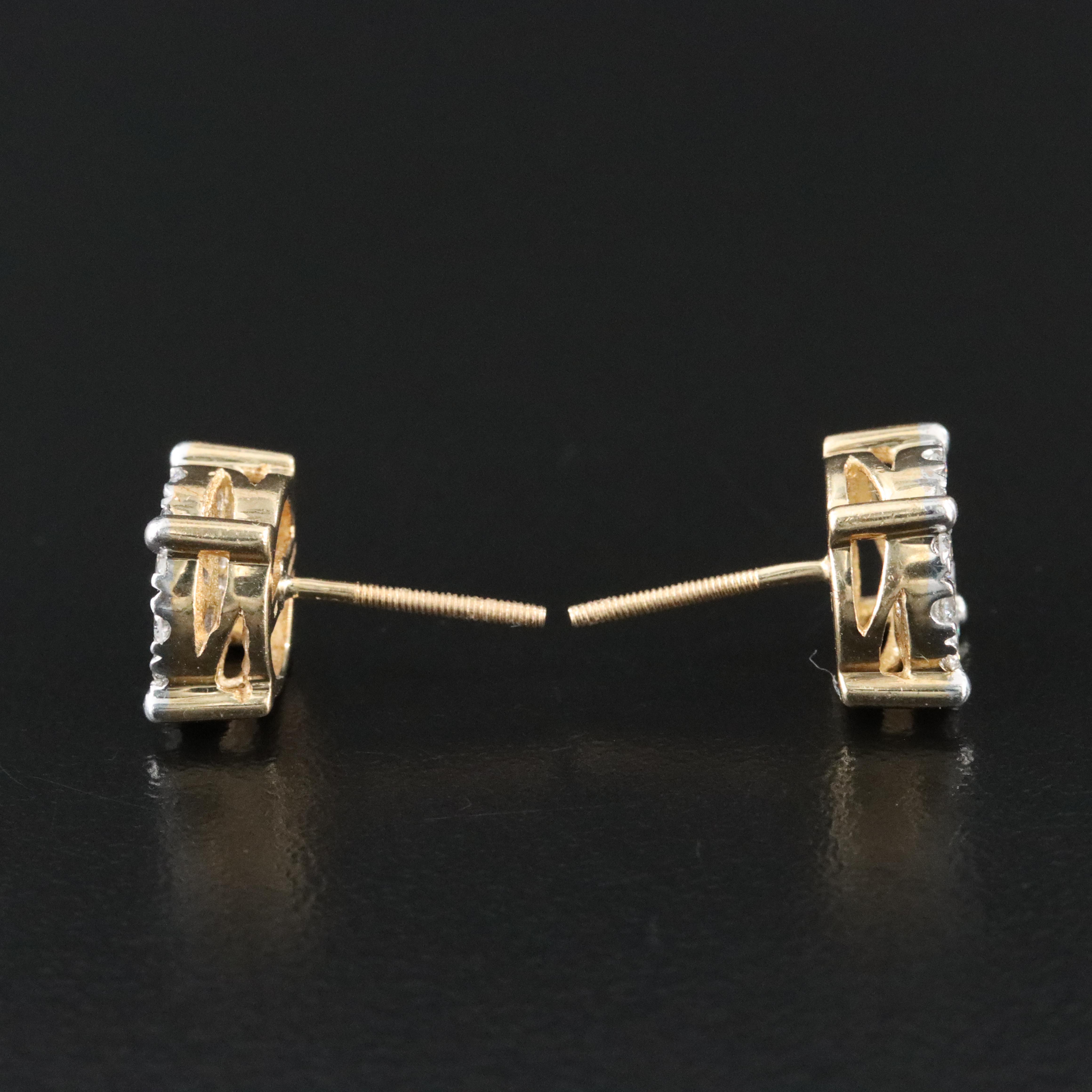 10K 0.80 CTW Diamond Earrings