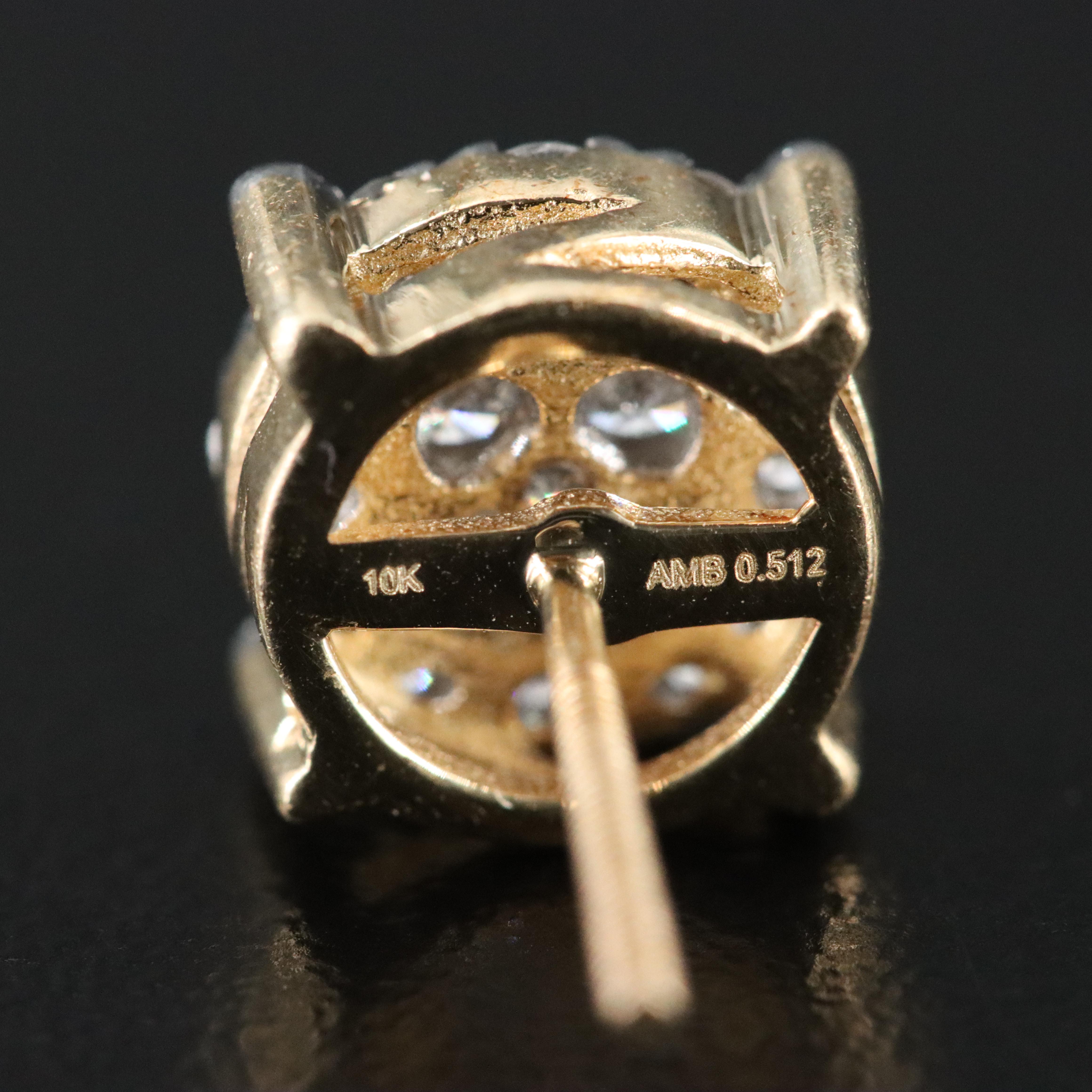 10K 0.80 CTW Diamond Earrings