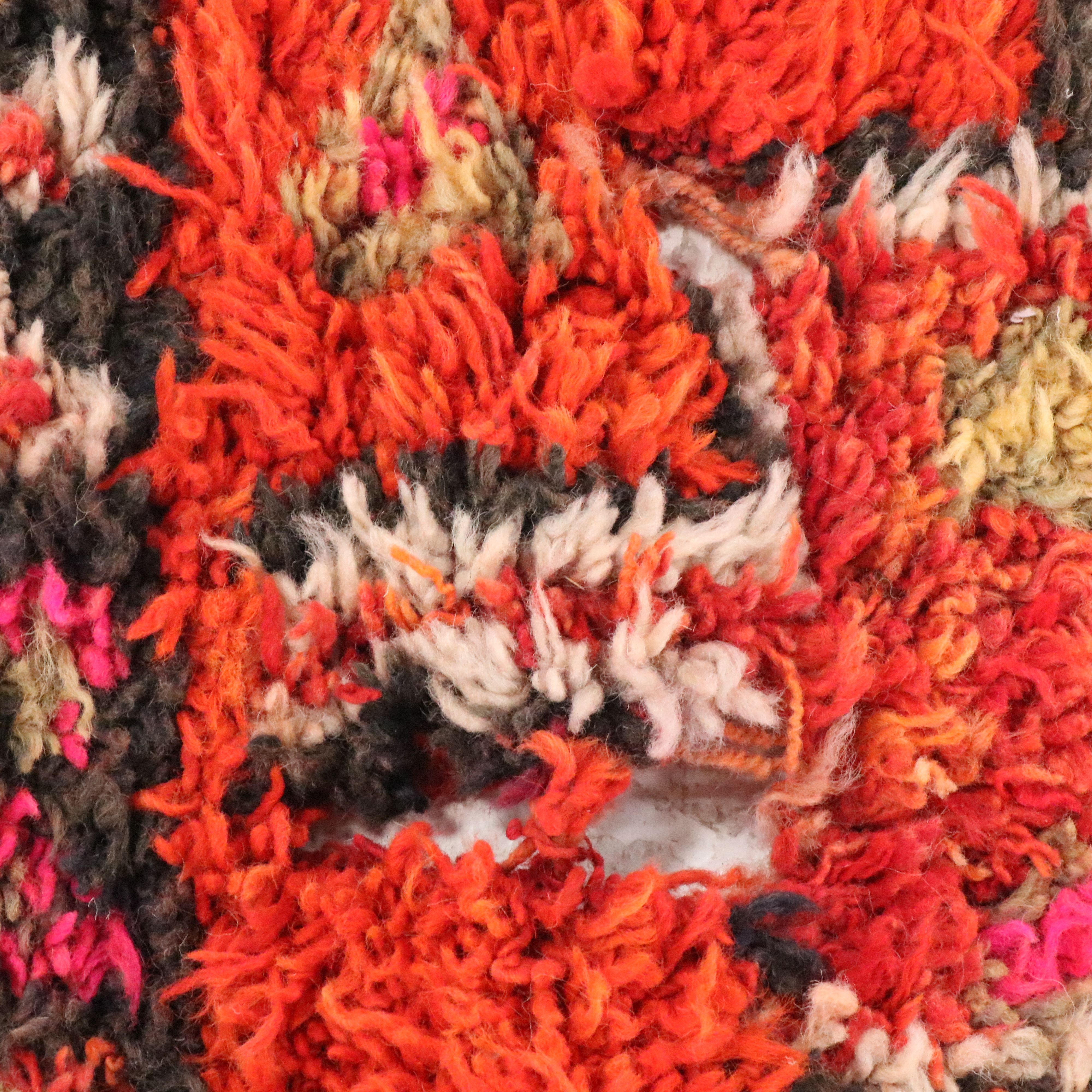 2'9 x 10'6 Hand-Knotted Moroccan Berber Carpet Runner Long Rug