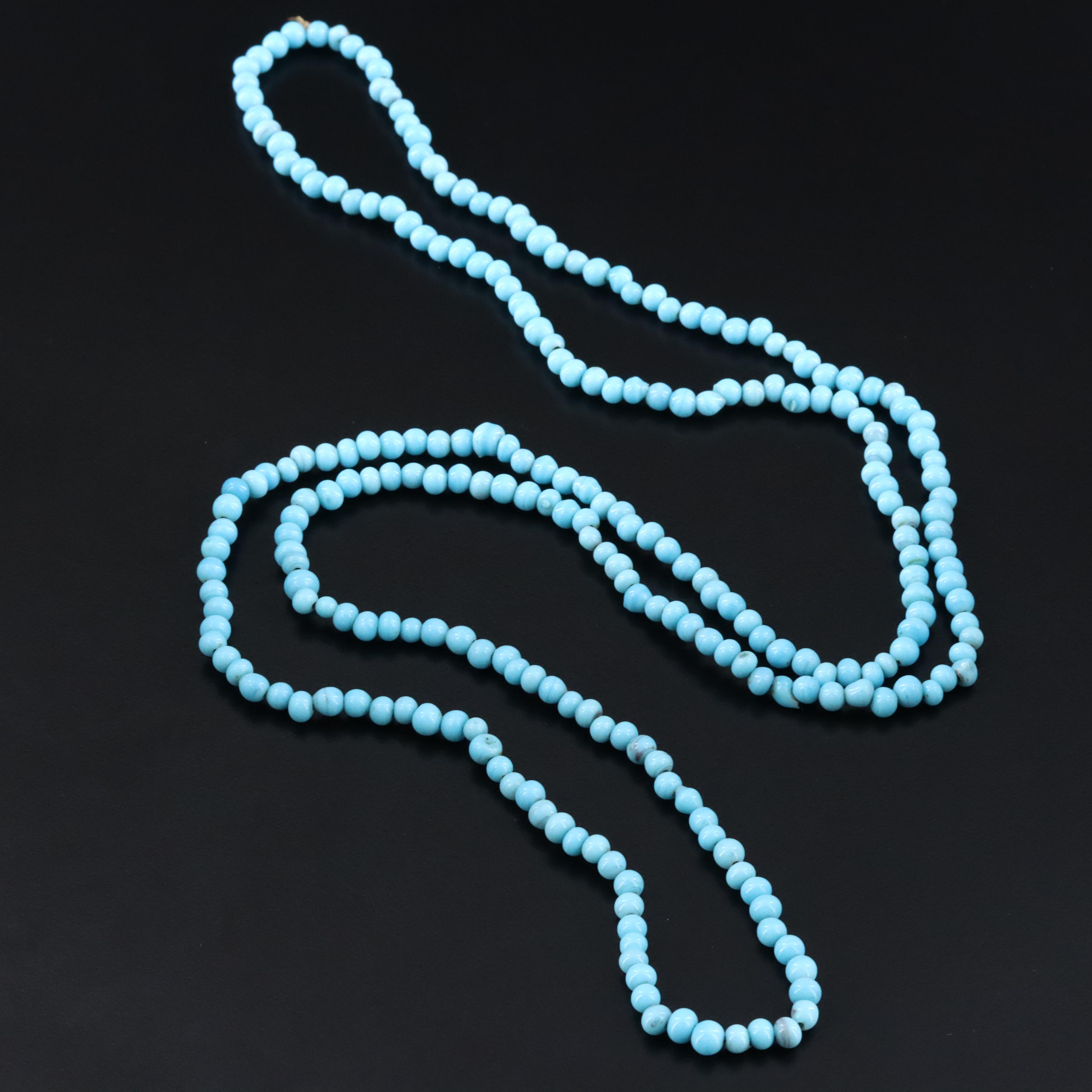 Vintage Glass Bead Endless Necklace