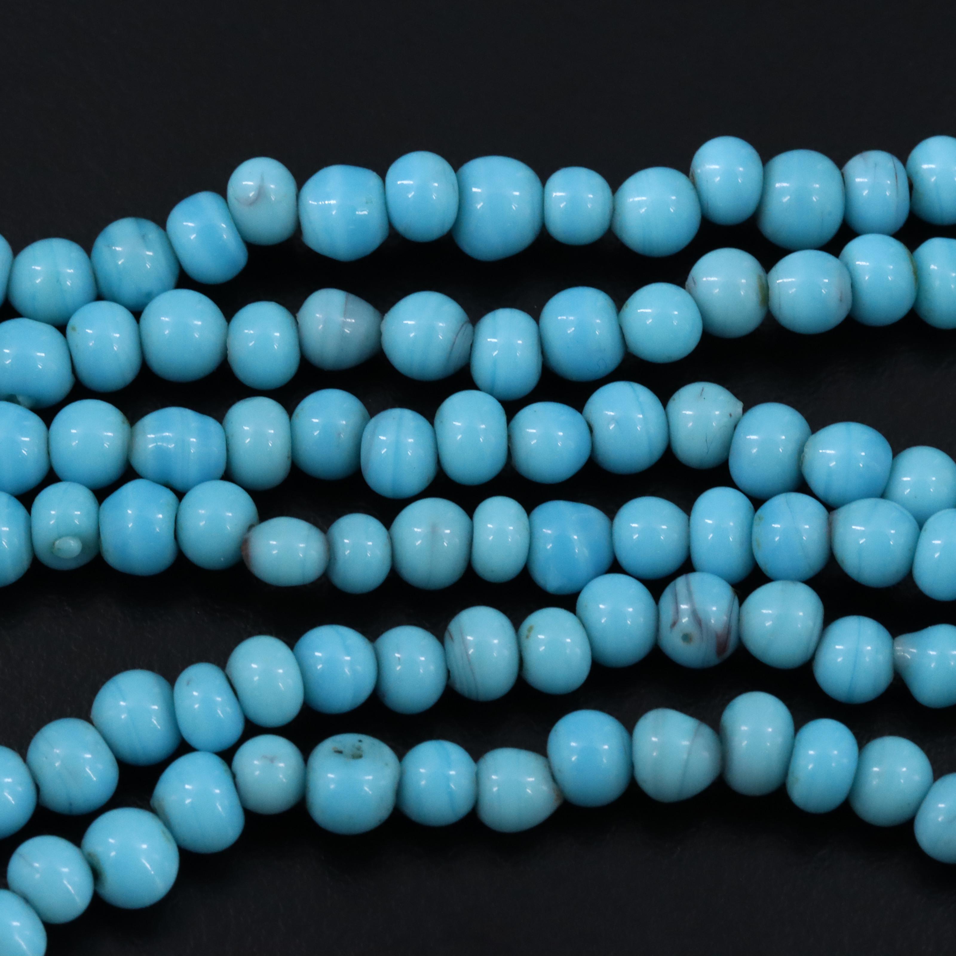 Vintage Glass Bead Endless Necklace