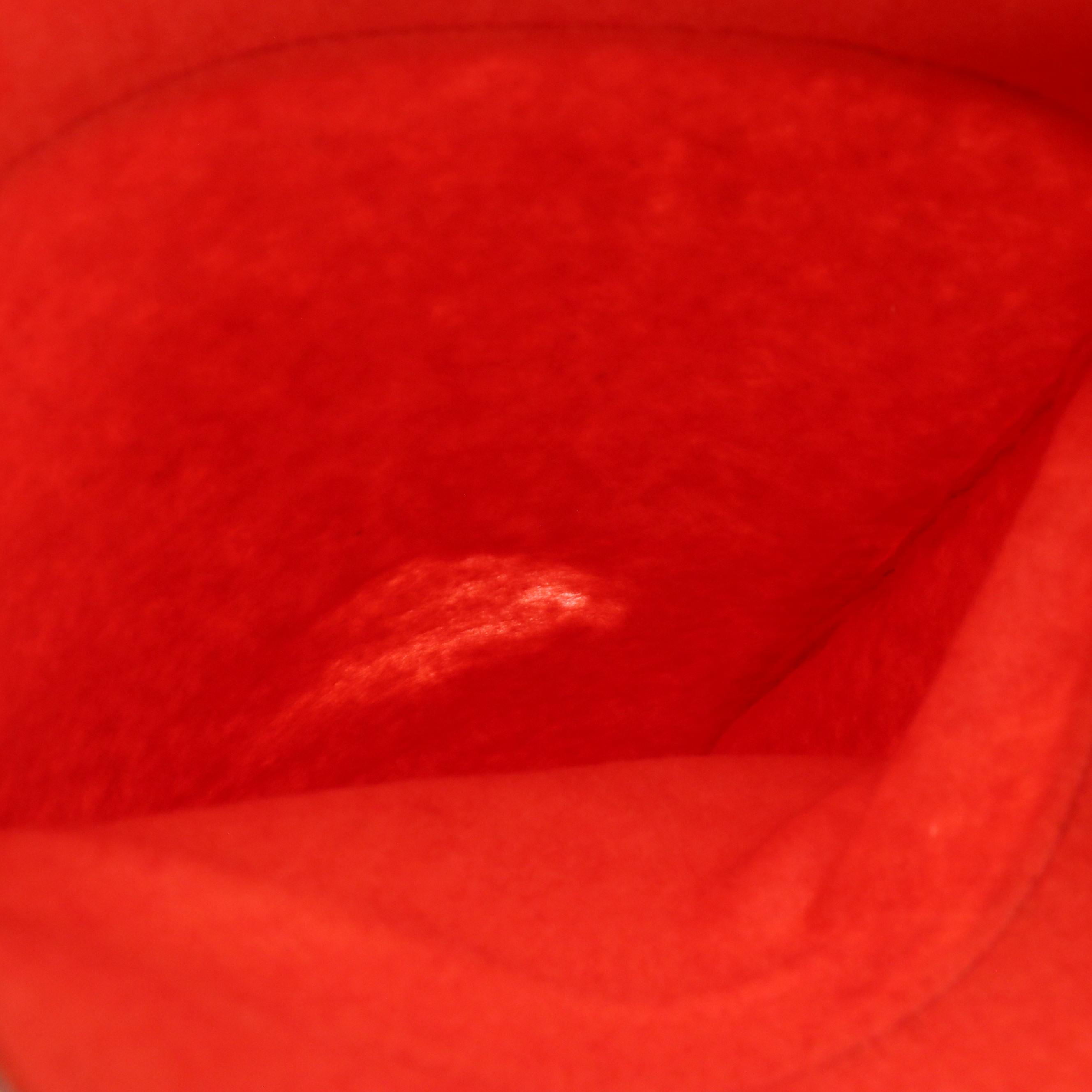 Vintage Gucci Vertical Shopper Totes/Shoe Bags in Orange & Yellow Wool Blend