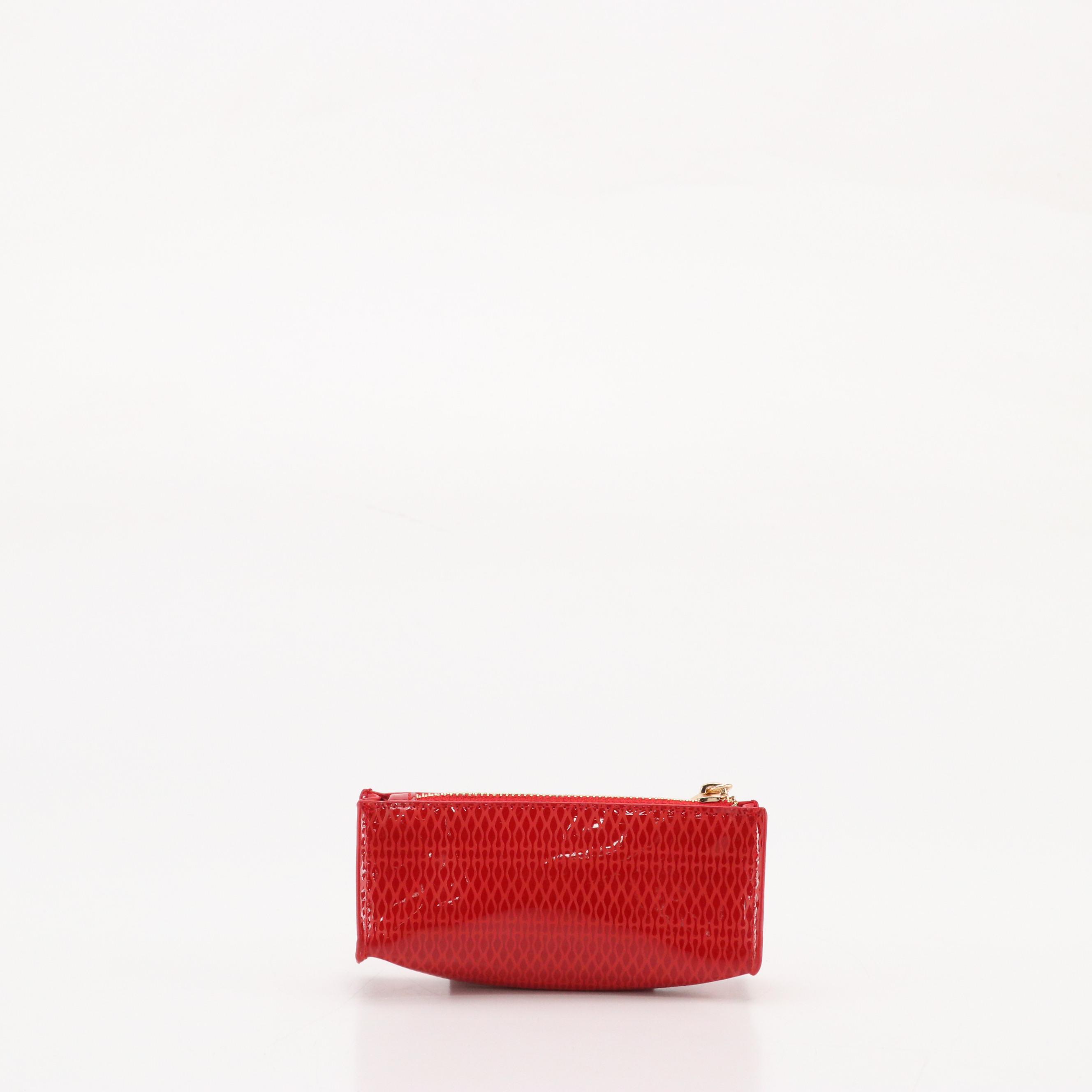 Christian Louboutin Beauty Promotional Lipstick Zip Pouch in Red Faux Leather